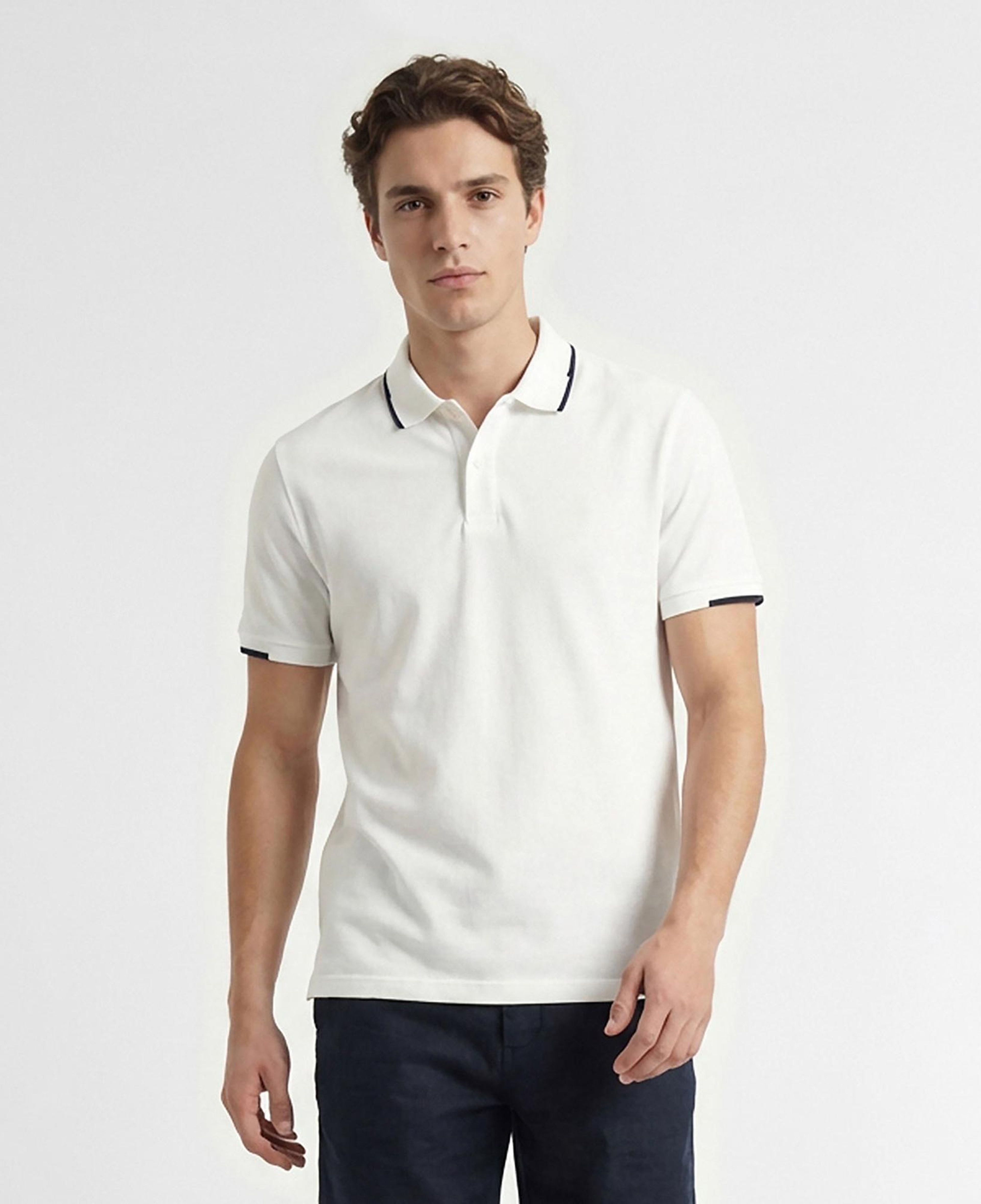 Nautica Erkek Beyaz Regular Fit Polo Yaka T-Shirt