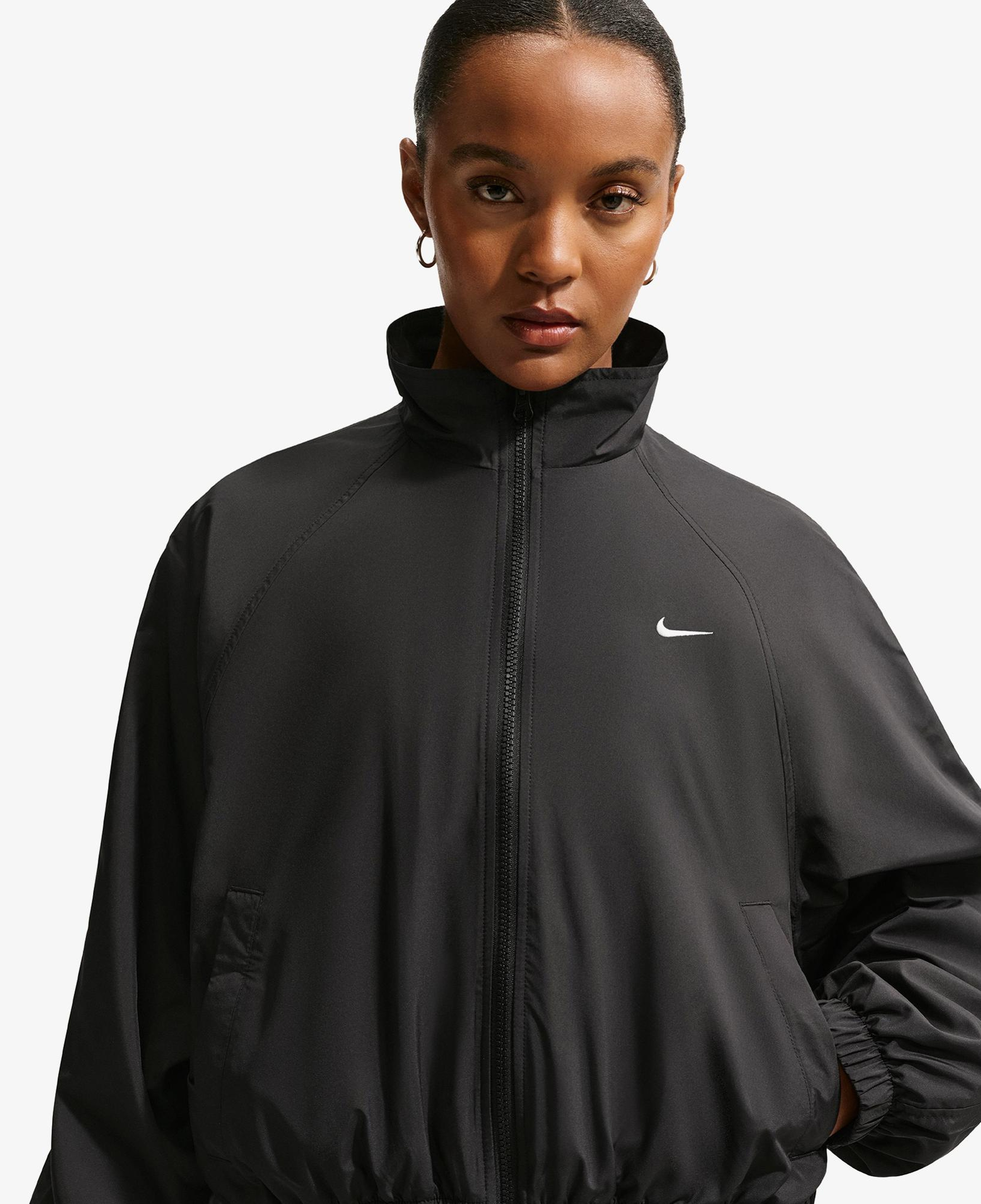 Nike Sportswear Classic Track Kadın Siyah Ceket