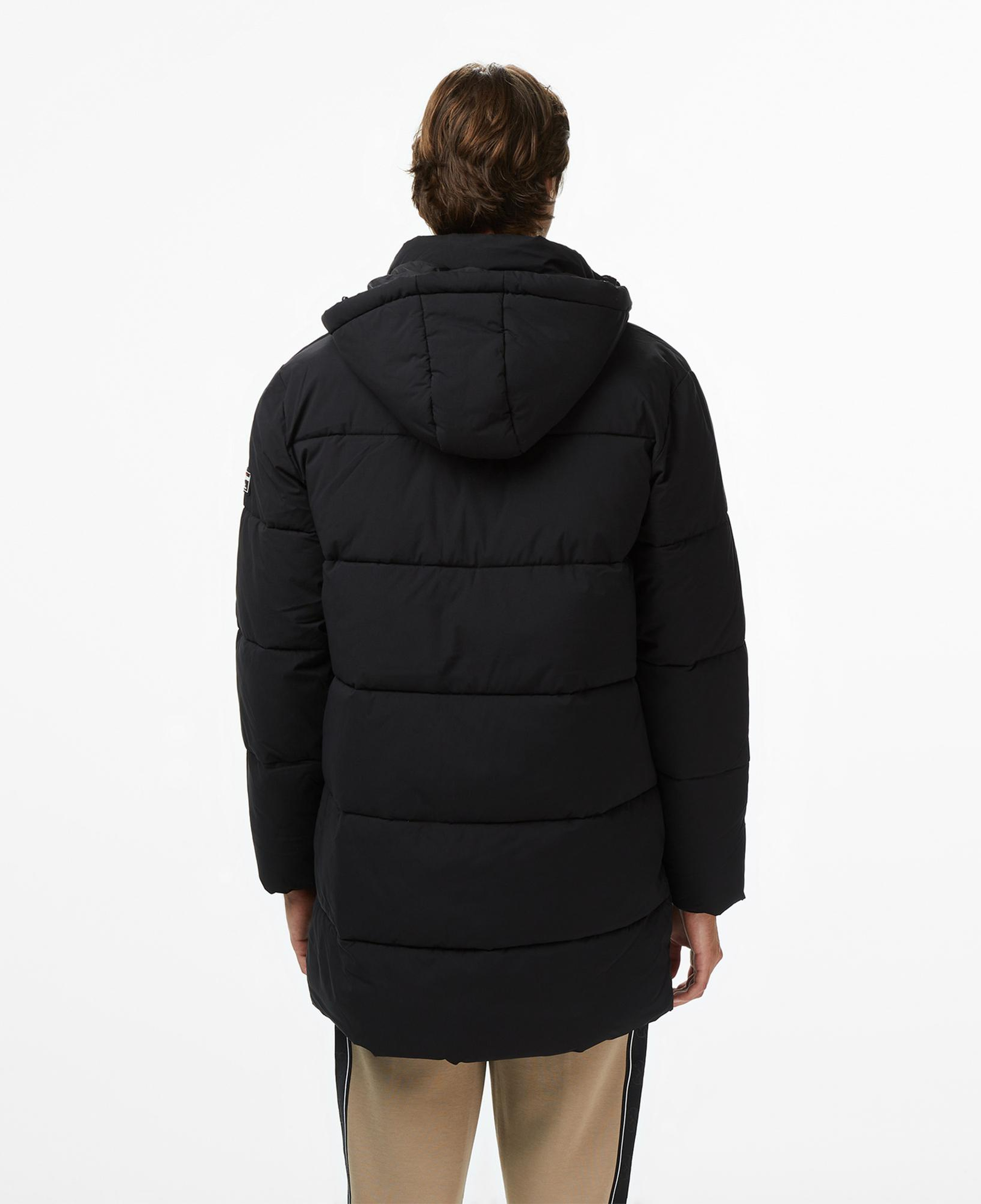 Guess Mid-Length Puffer Erkek Siyah Mont