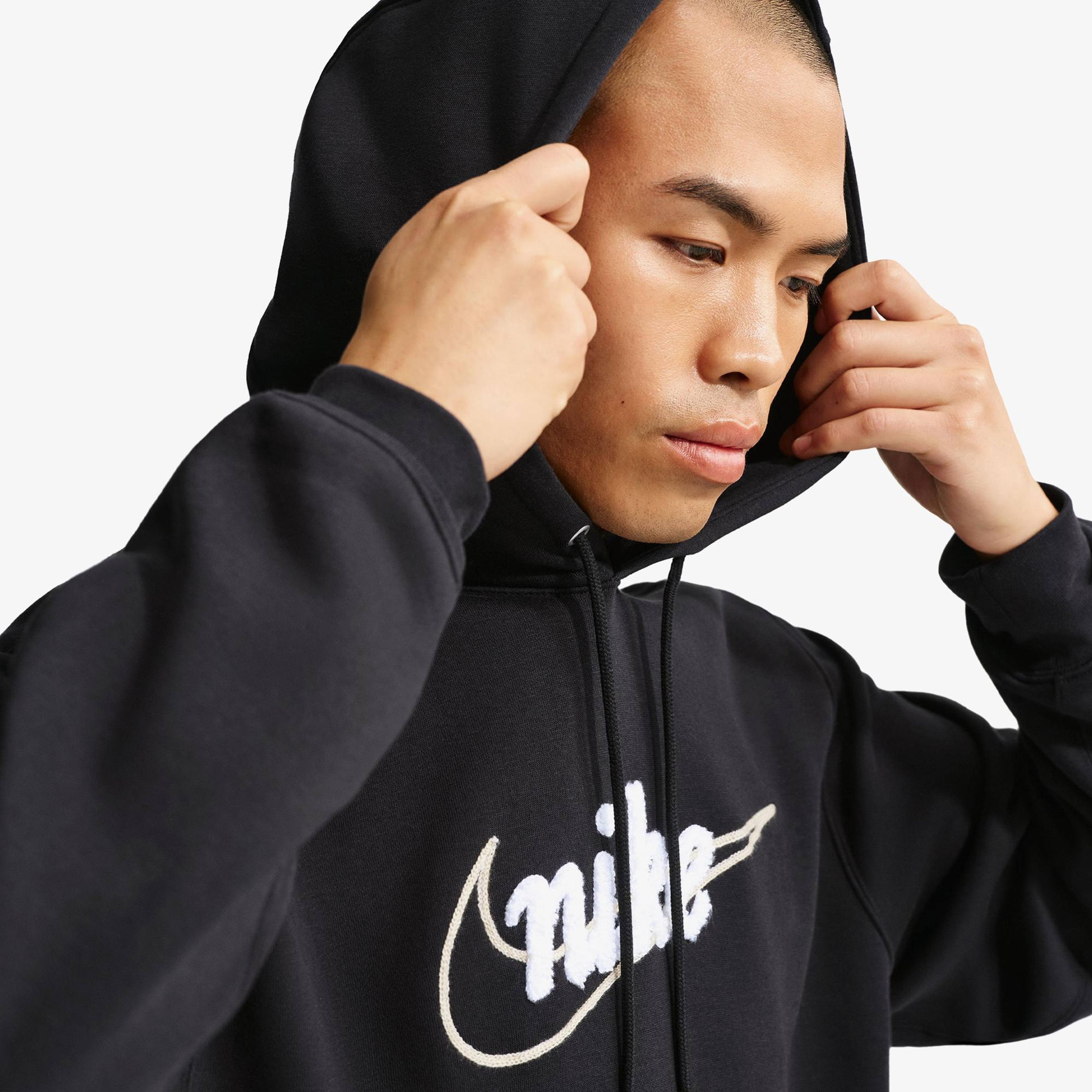 Nike Sportswear Club Erkek Siyah Hoodie