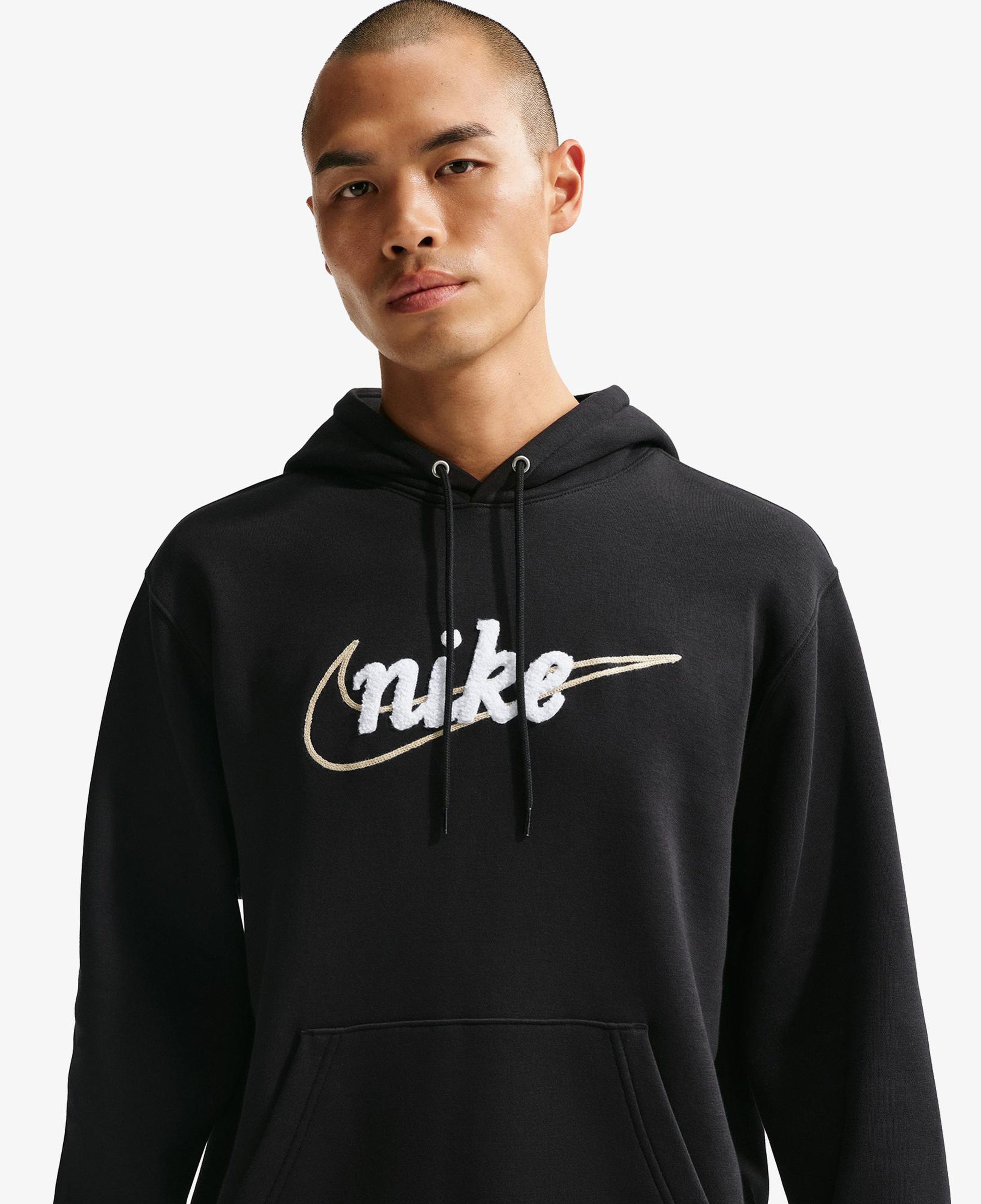 Nike Sportswear Club Erkek Siyah Hoodie