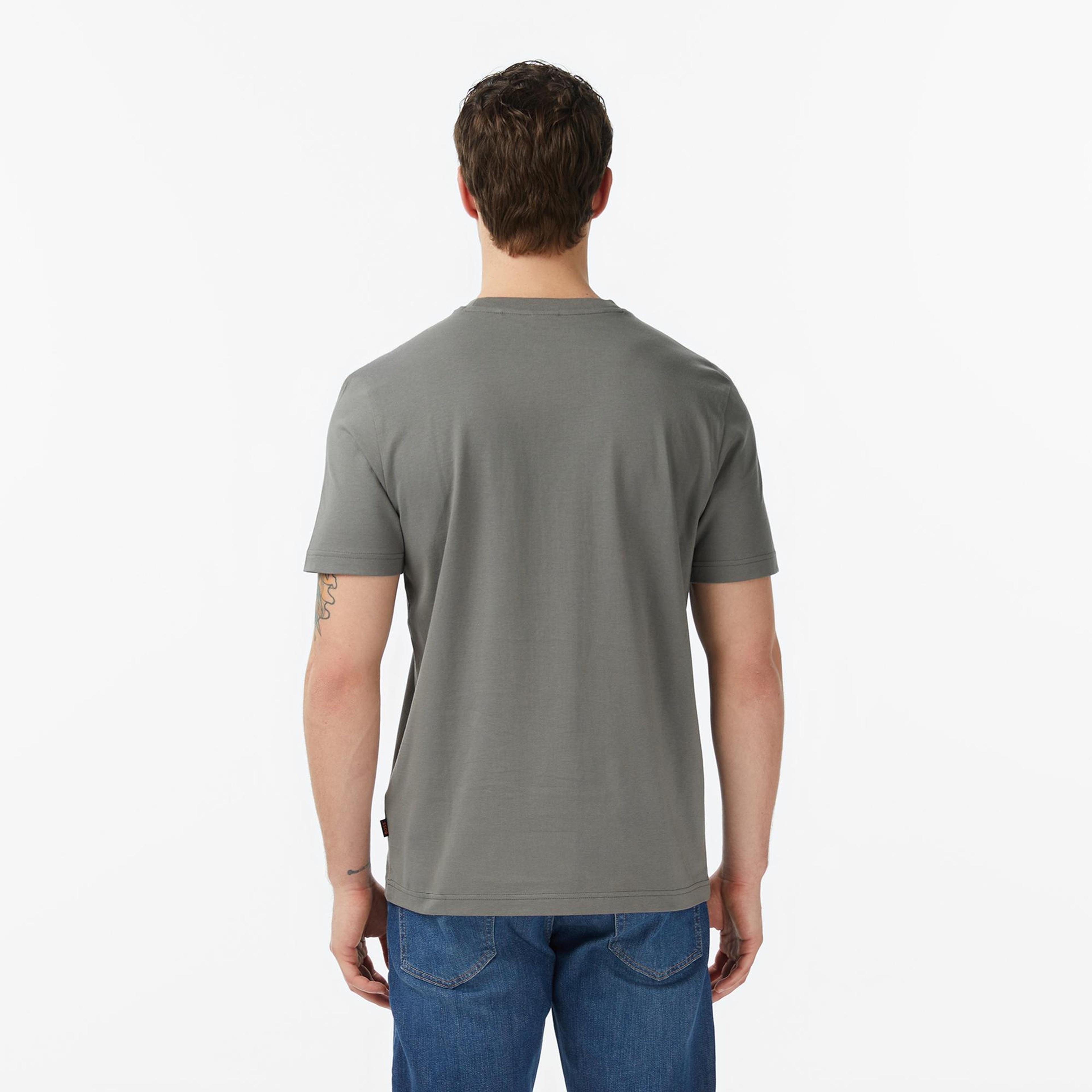 Boss Plain Erkek Gri T-Shirt