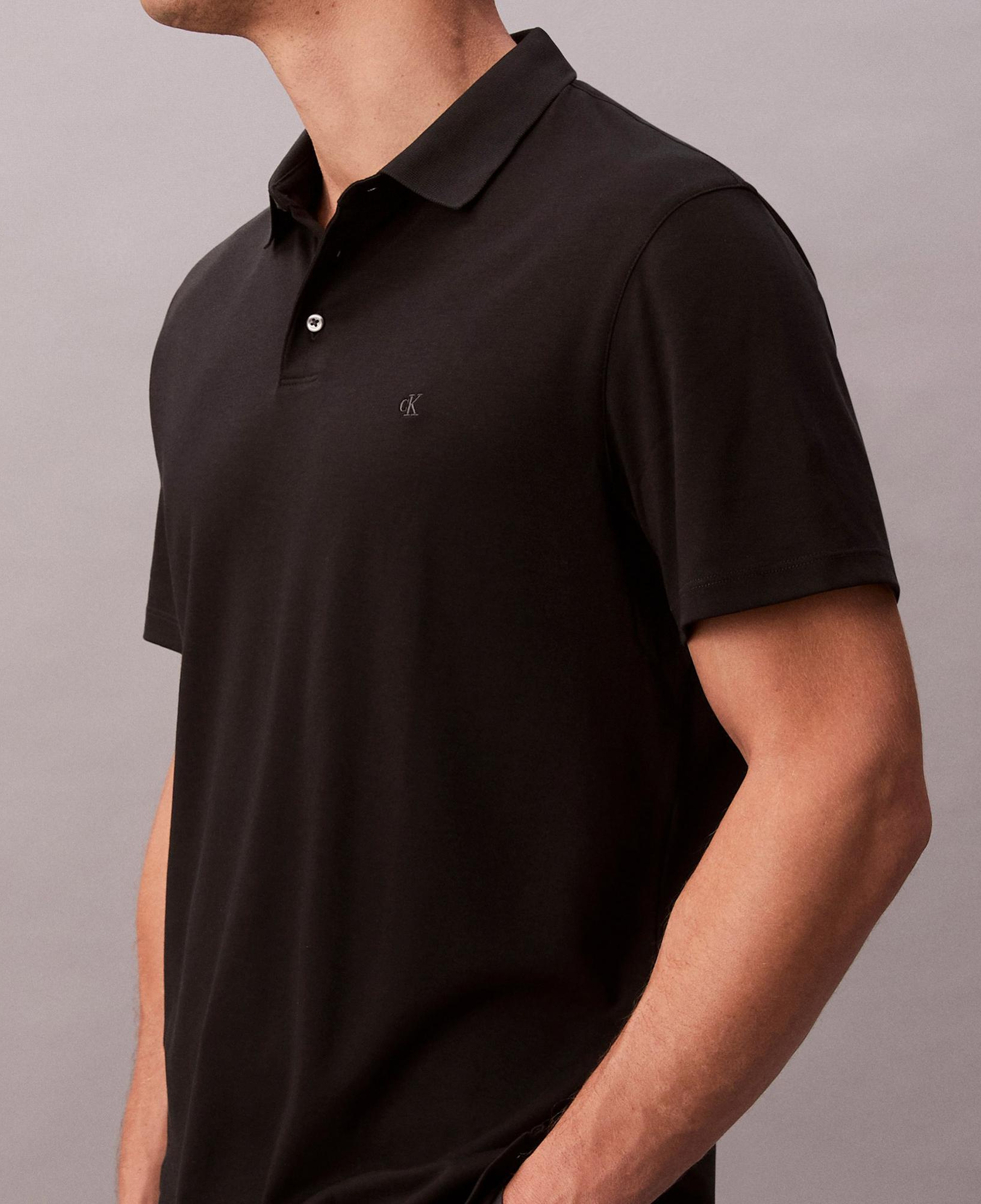 Calvin Klein Supima Erkek Siyah Polo