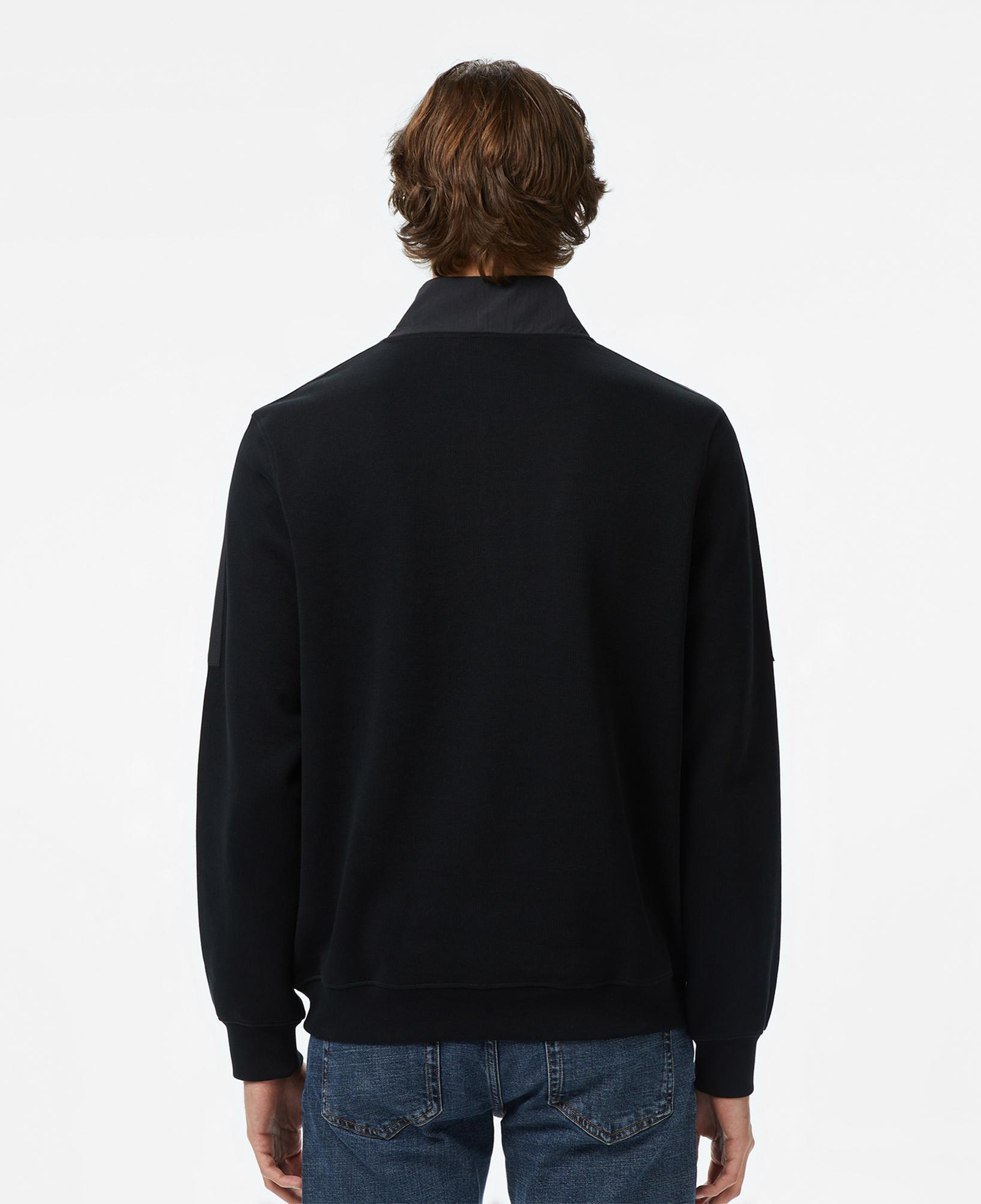 Lacoste Erkek Classic Fit Yarım Fermuarlı Siyah Sweatshirt