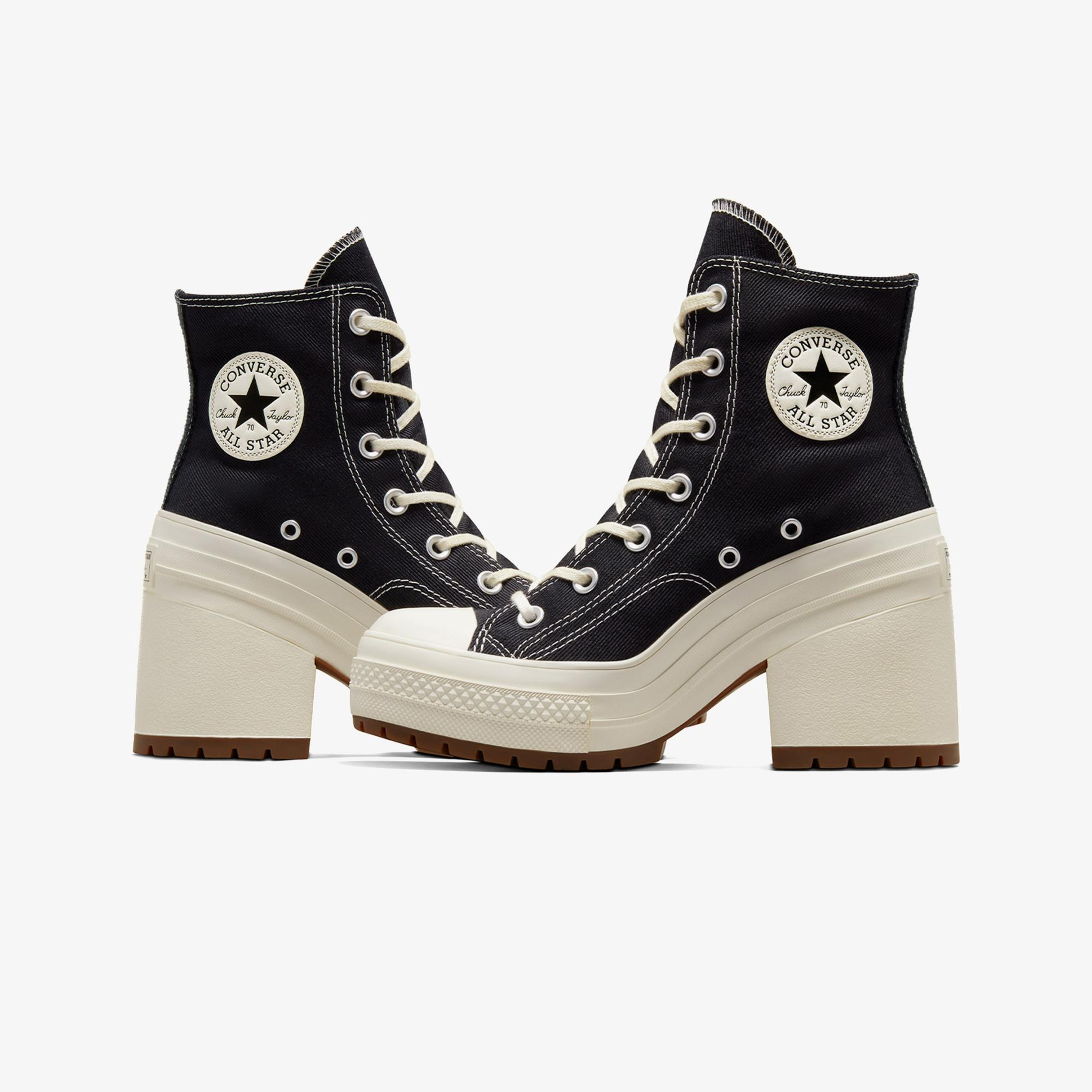 Converse Chuck 70 De Luxe Heel Unisex Siyah Platform Sneaker