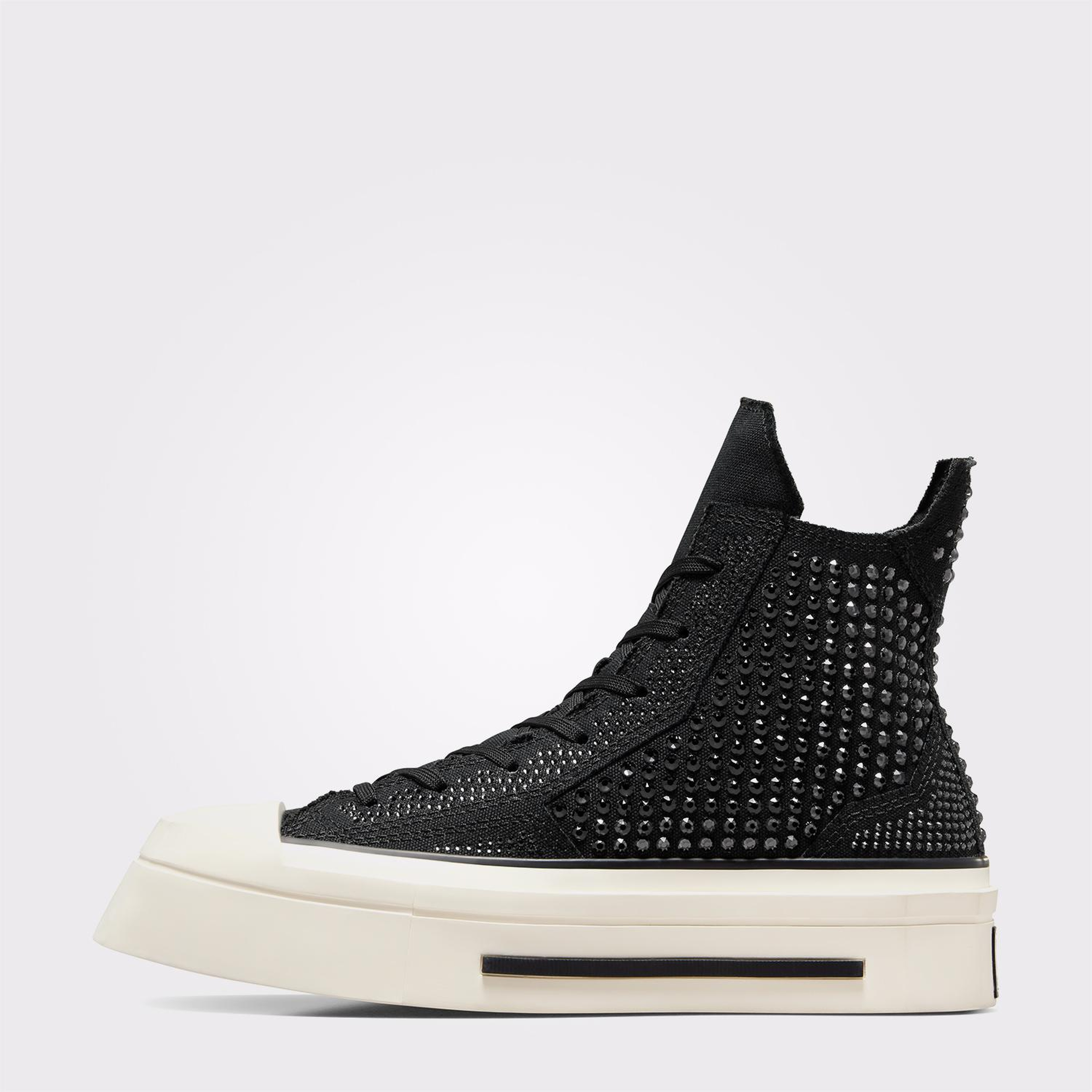 Converse Swarovski X Chuck 70 De Luxe Squared Unisex Siyah Platform Sneaker