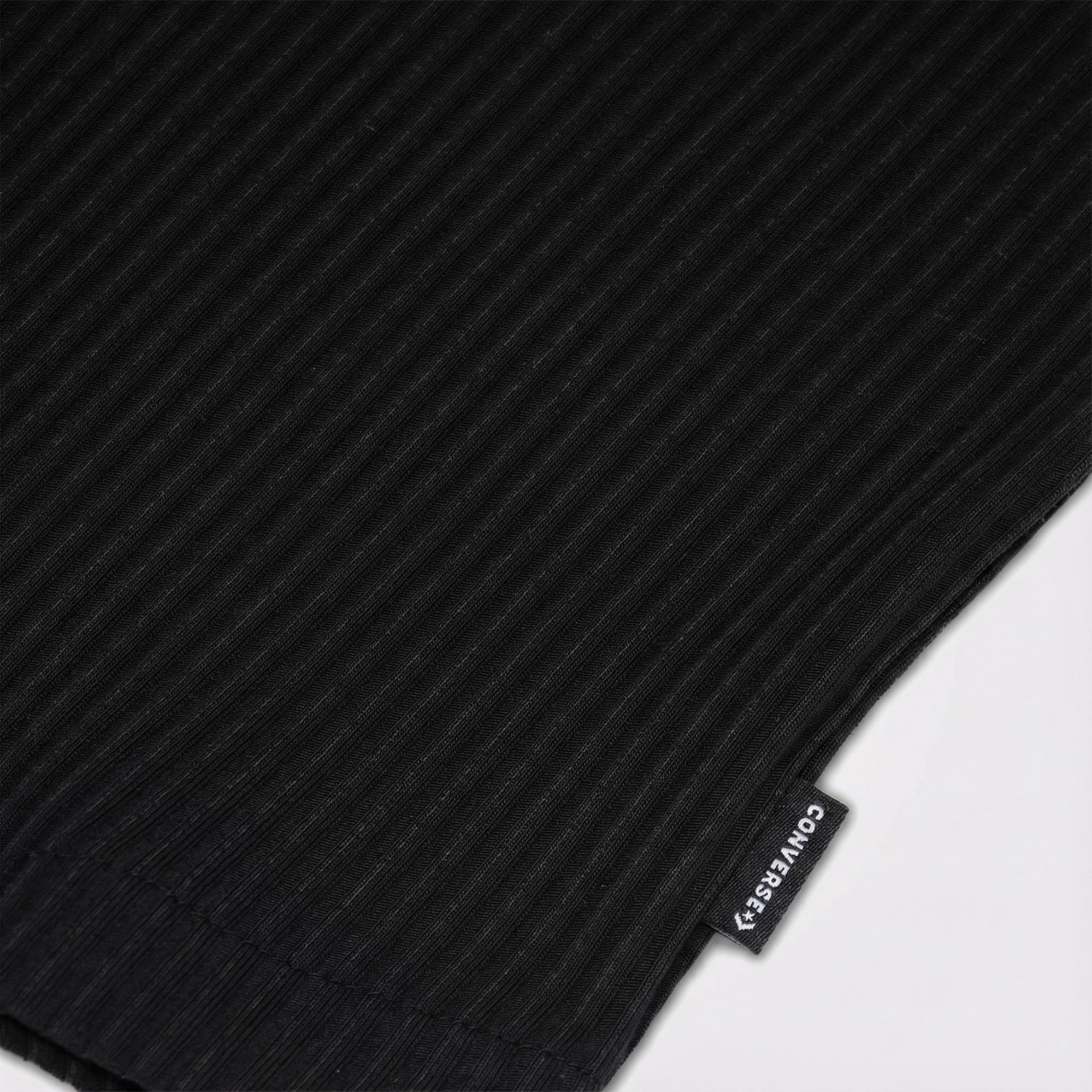 Converse Slim Fit Kadın Siyah Polo