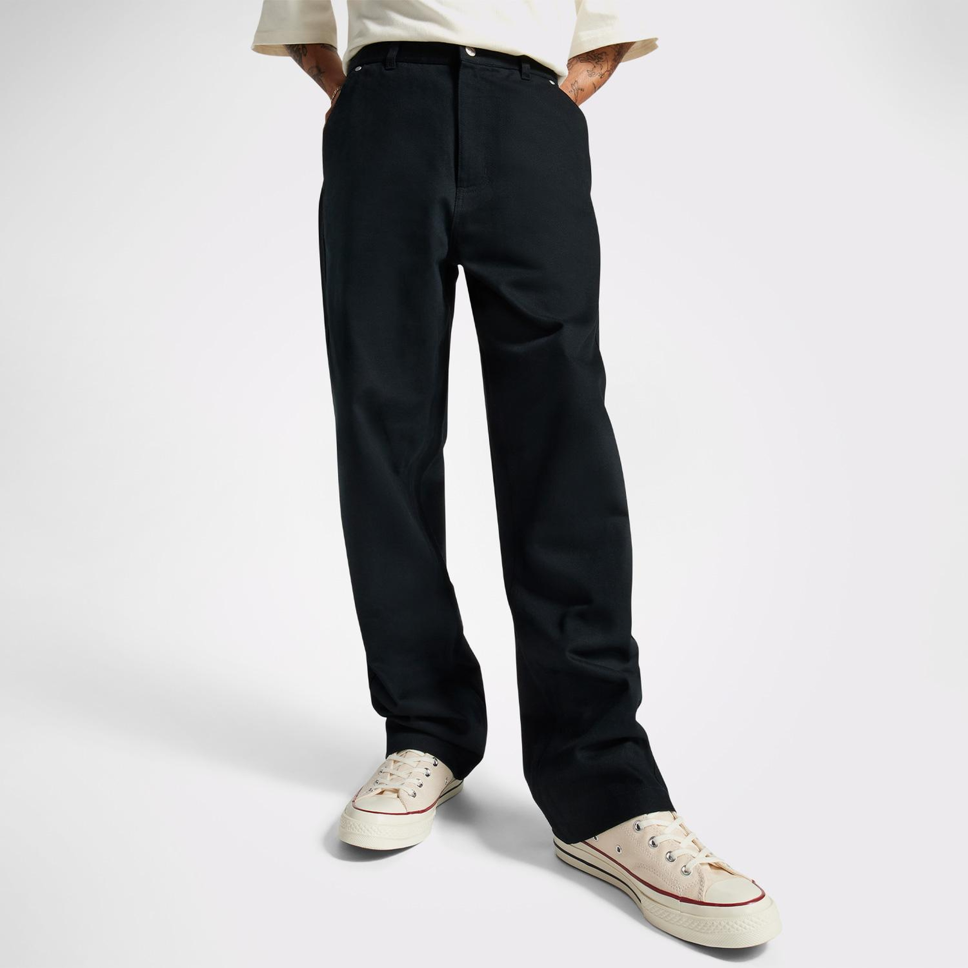 Converse Woven Erkek Siyah Pantolon