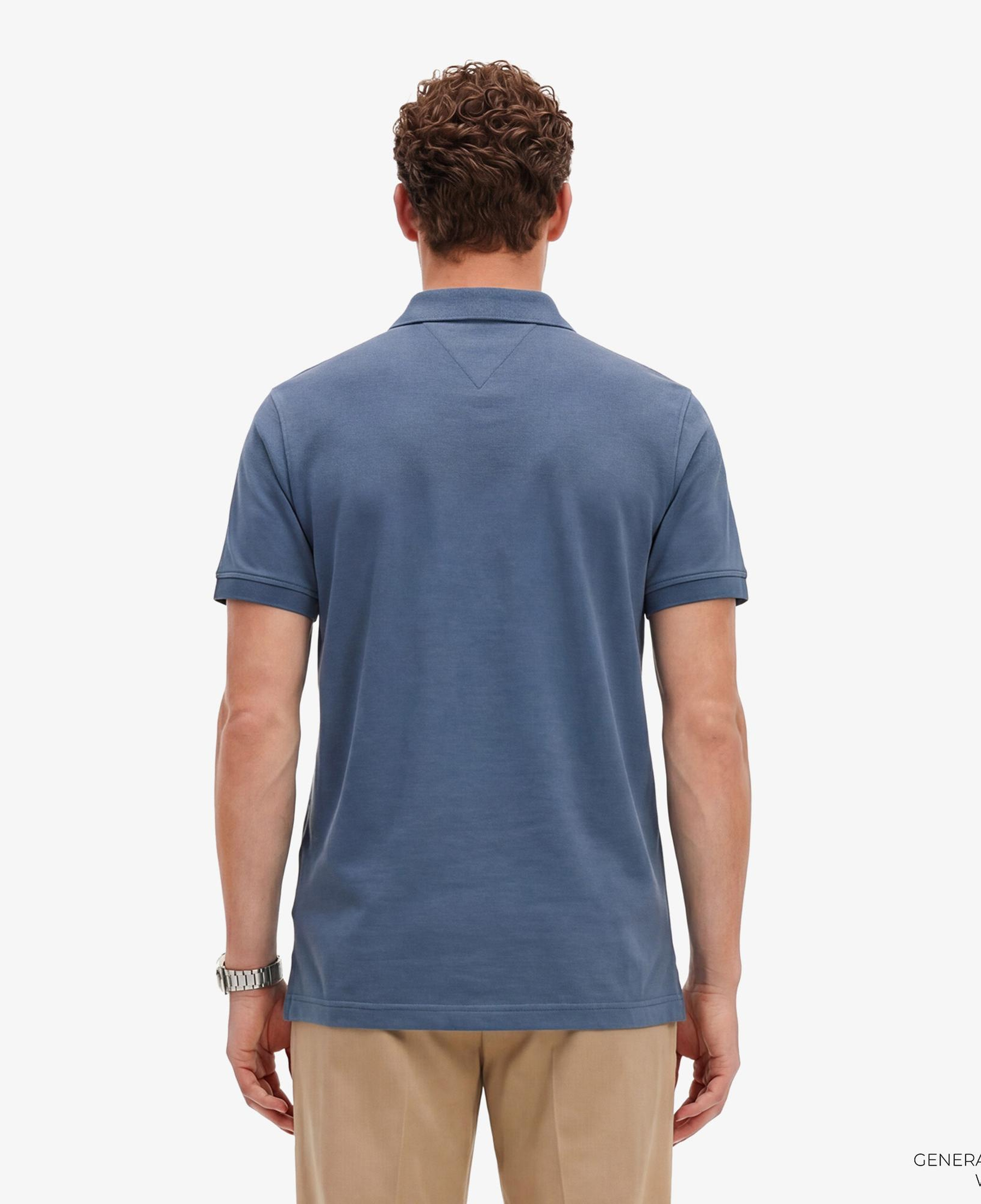 Tommy Hilfiger Elevated Essentials Erkek Mavi Polo Yaka T-Shirt