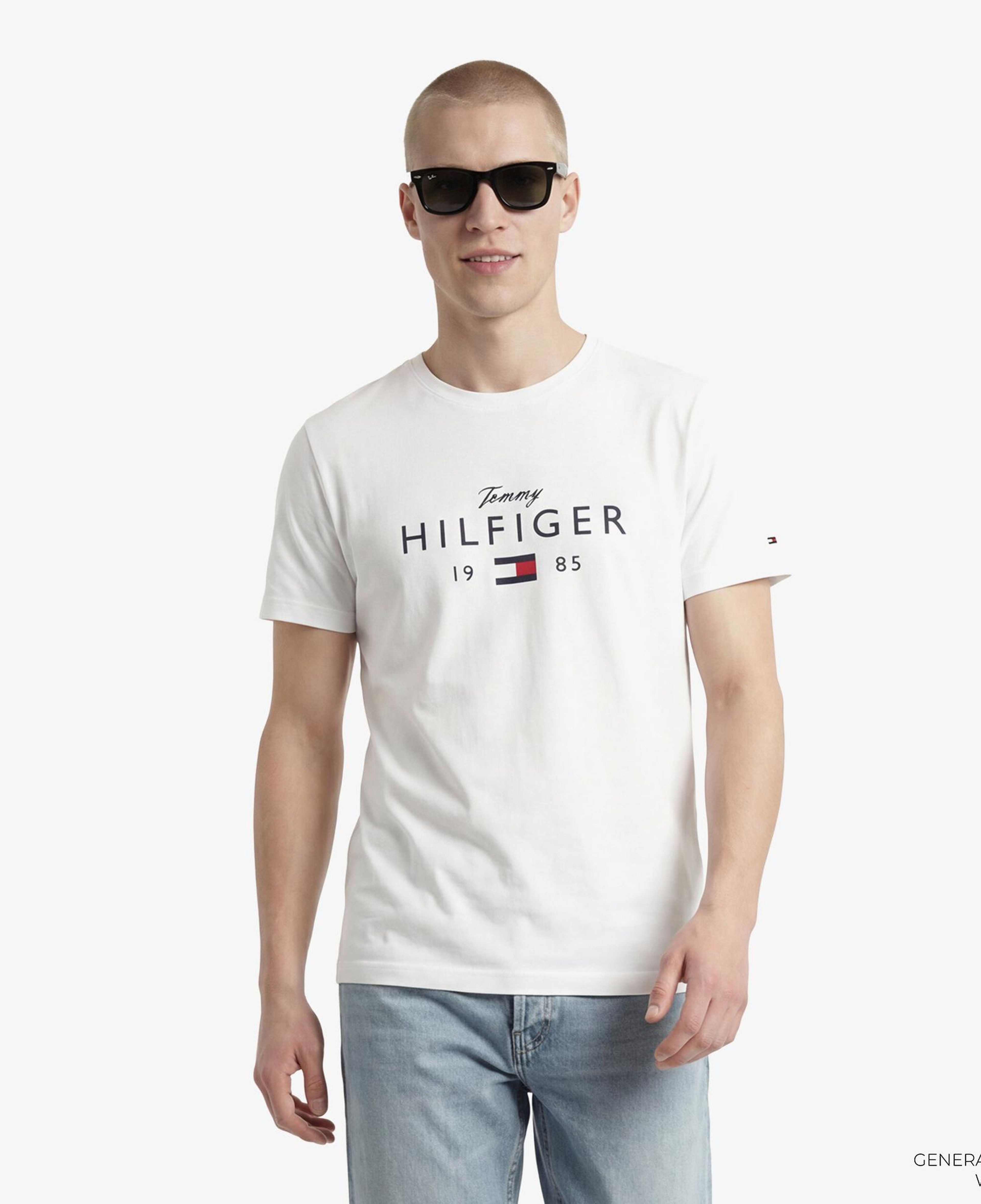 Tommy Hilfiger Brand Love Graphic Erkek Beyaz T-Shirt