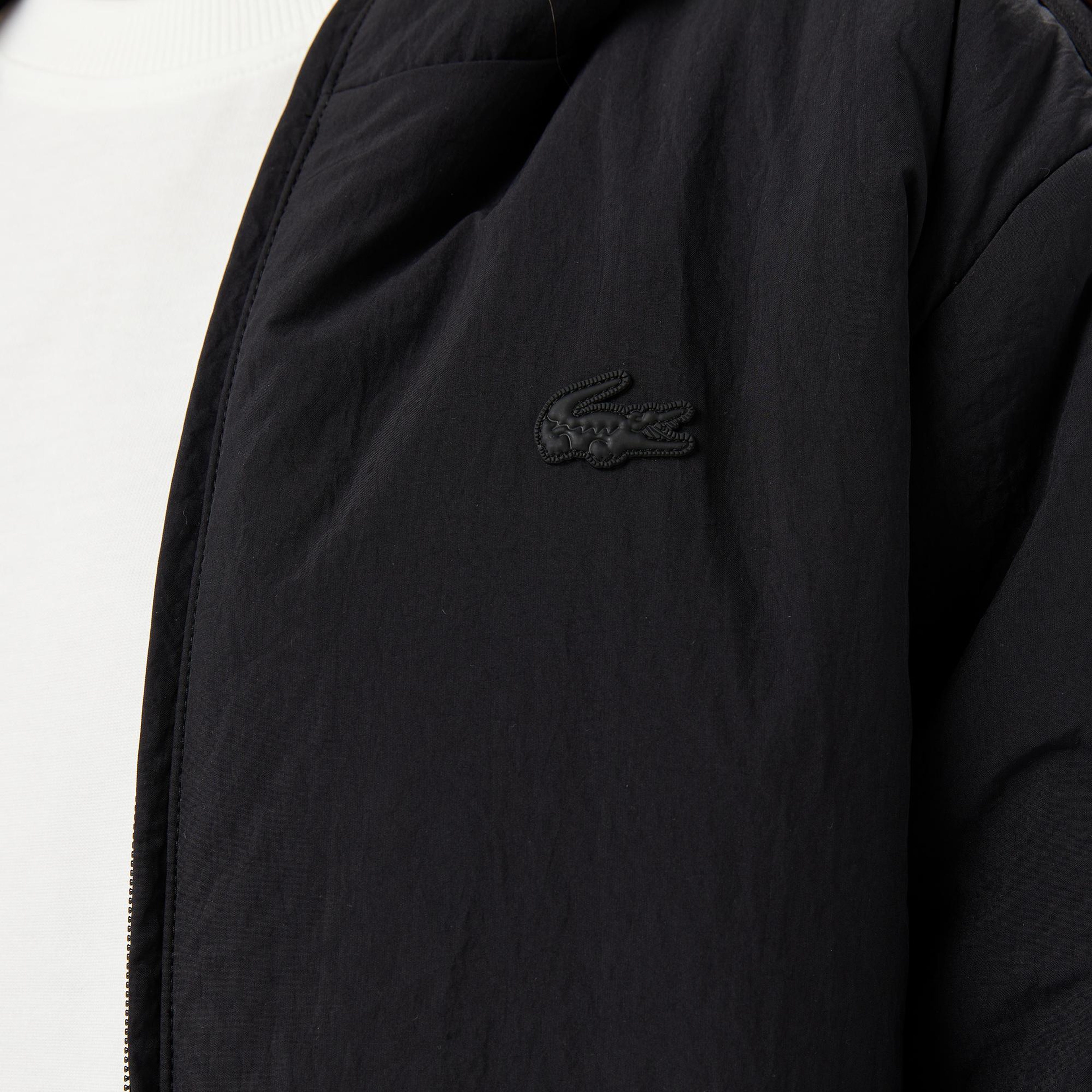 Lacoste Kadın Kapüşonlu Siyah Ceket