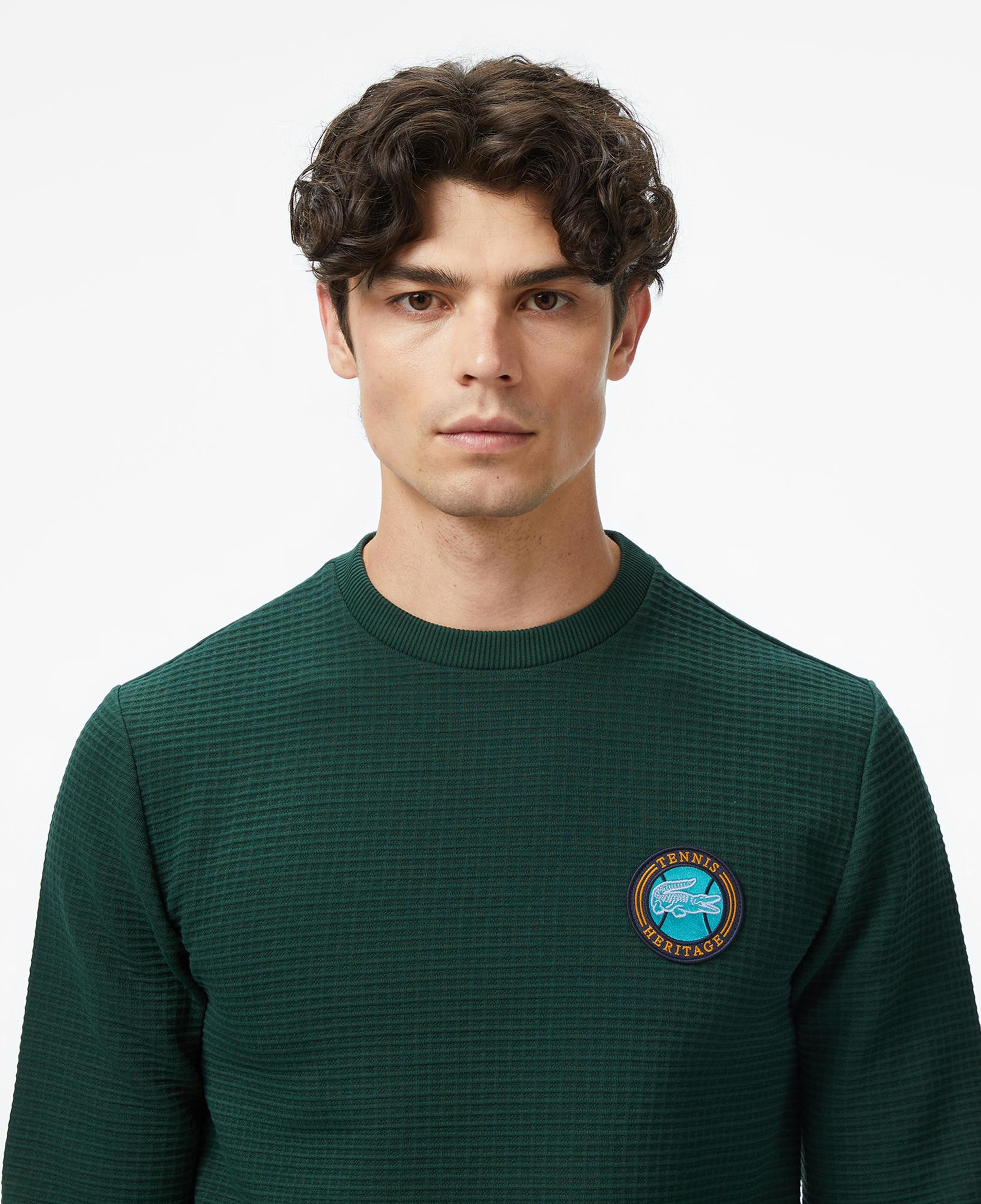 Lacoste Erkek Uzun Kollu Bisiklet Yaka Yeşil T-Shirt