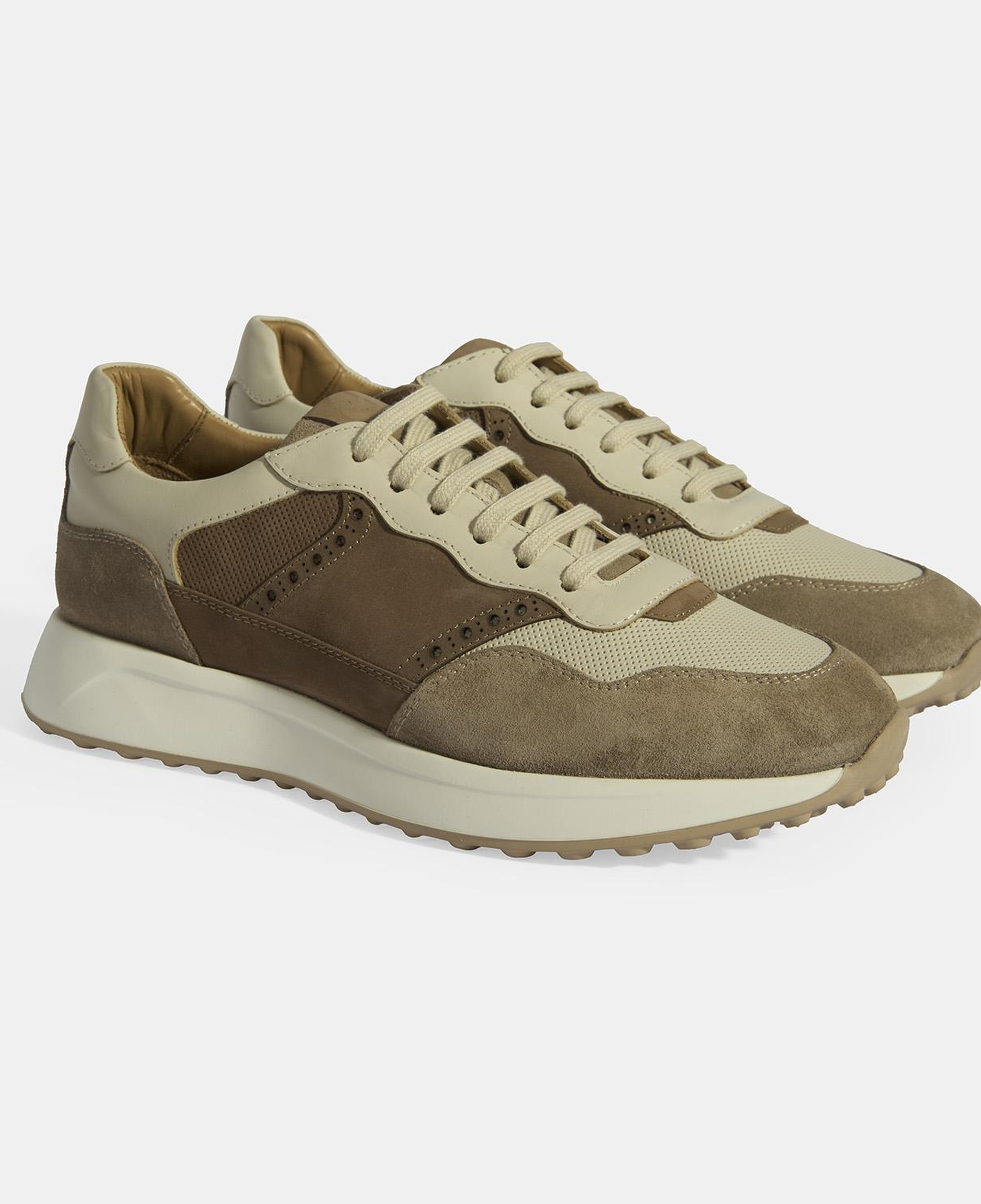 Gri Erkek Bağcıklı Deri Spor Ayakkabı