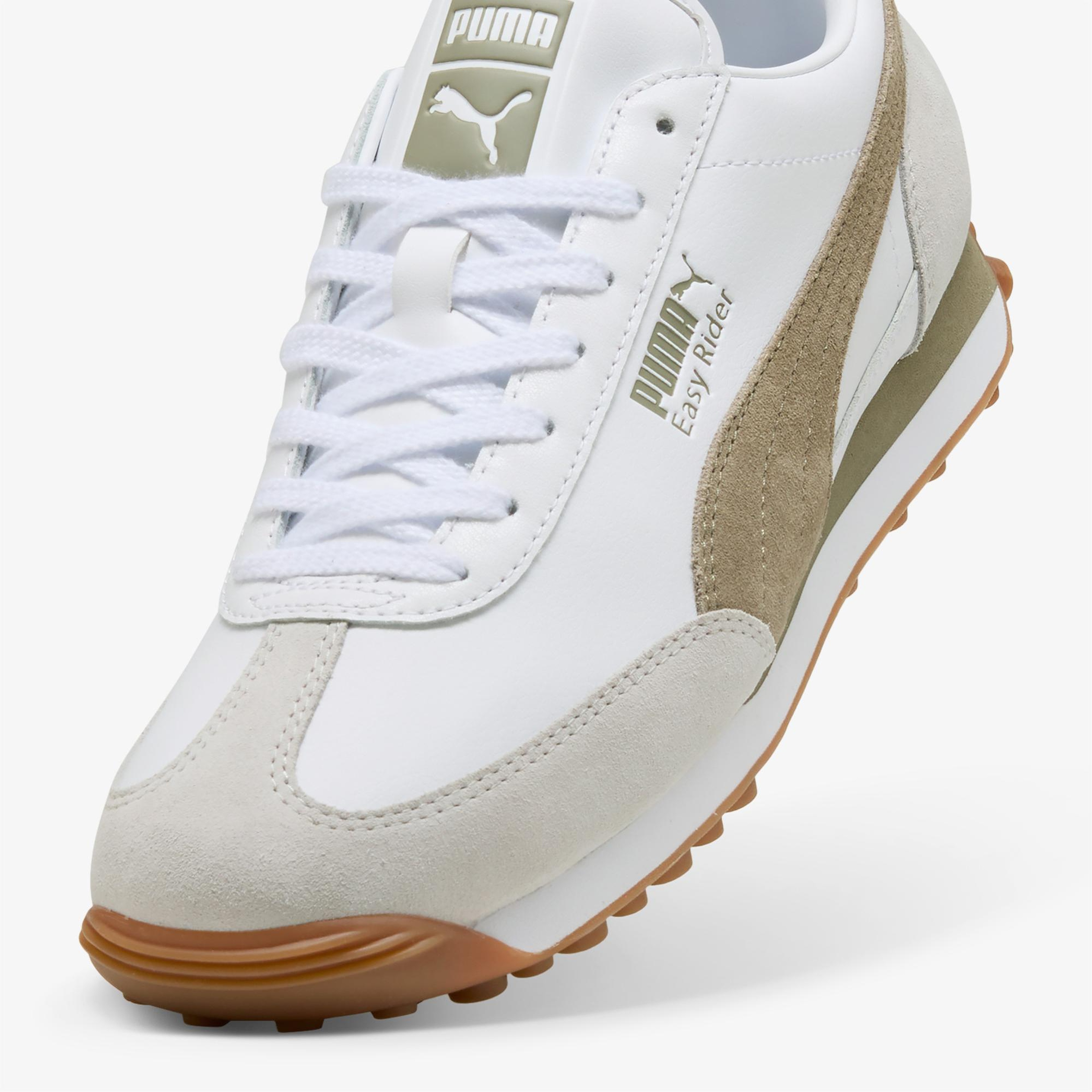 Puma Easy Rider Mix Unisex Beyaz Haki Spor Ayakkabı
