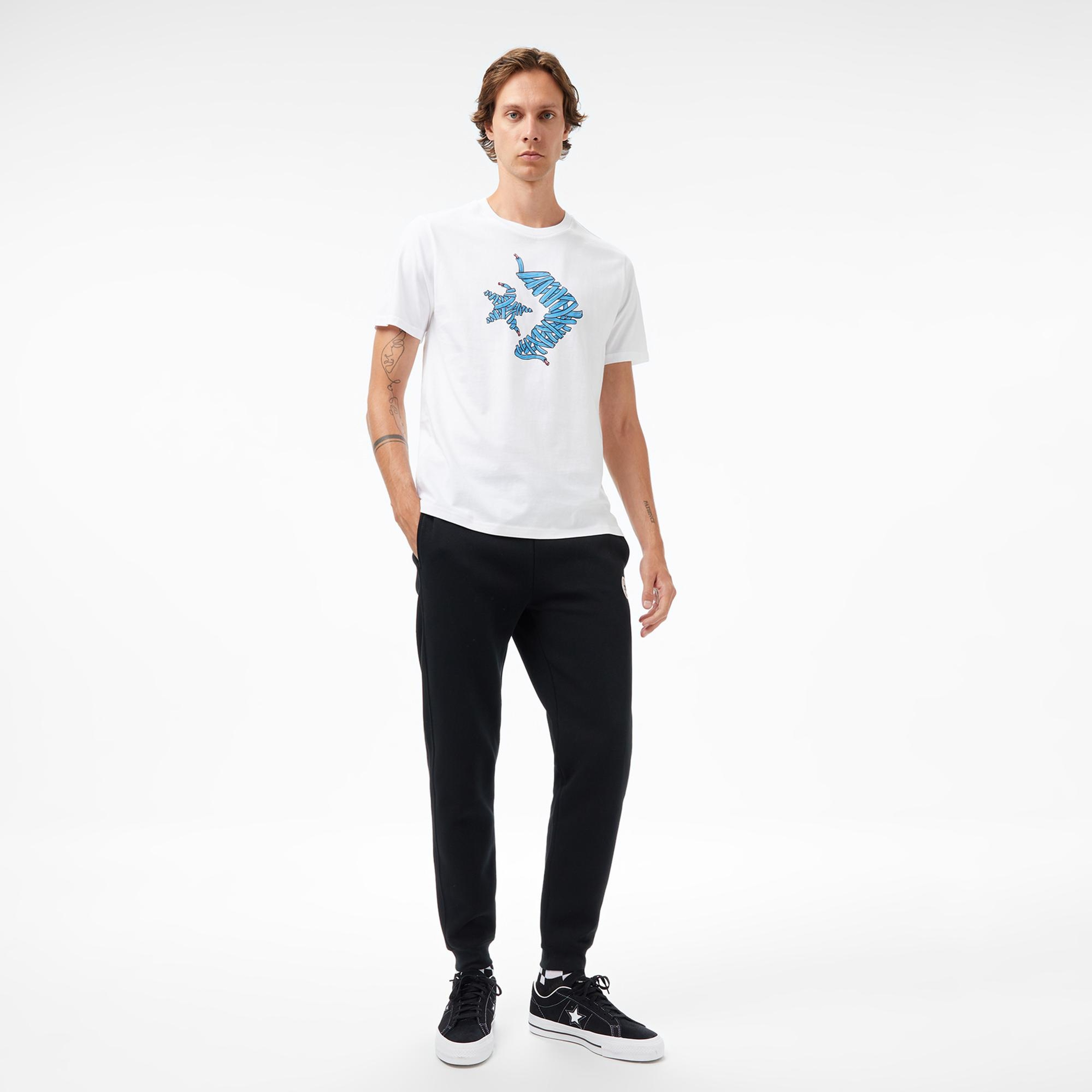 Converse Erkek Beyaz T-Shirt