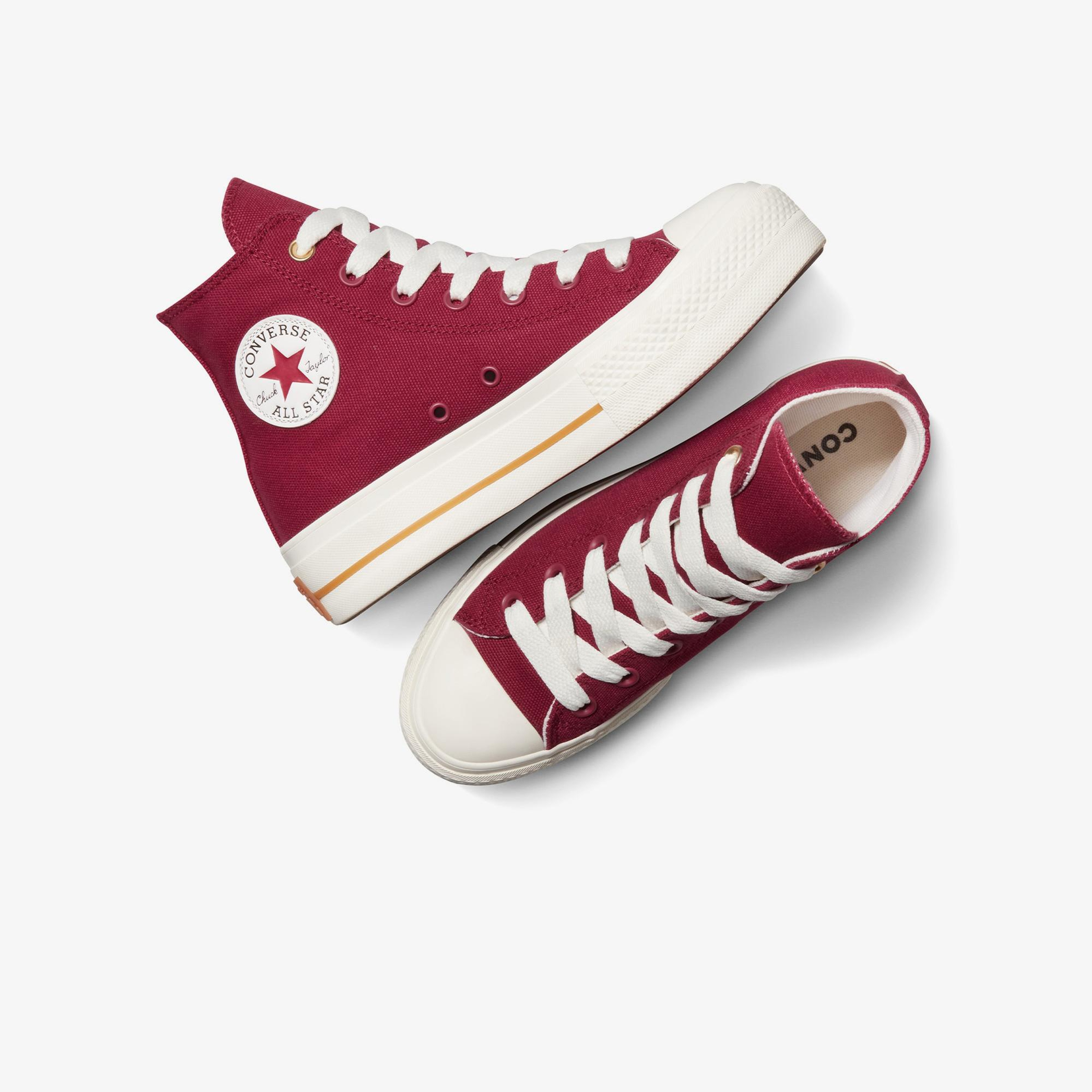 Converse Chuck Taylor All Star Lift Platform Kadın Bordo Sneaker