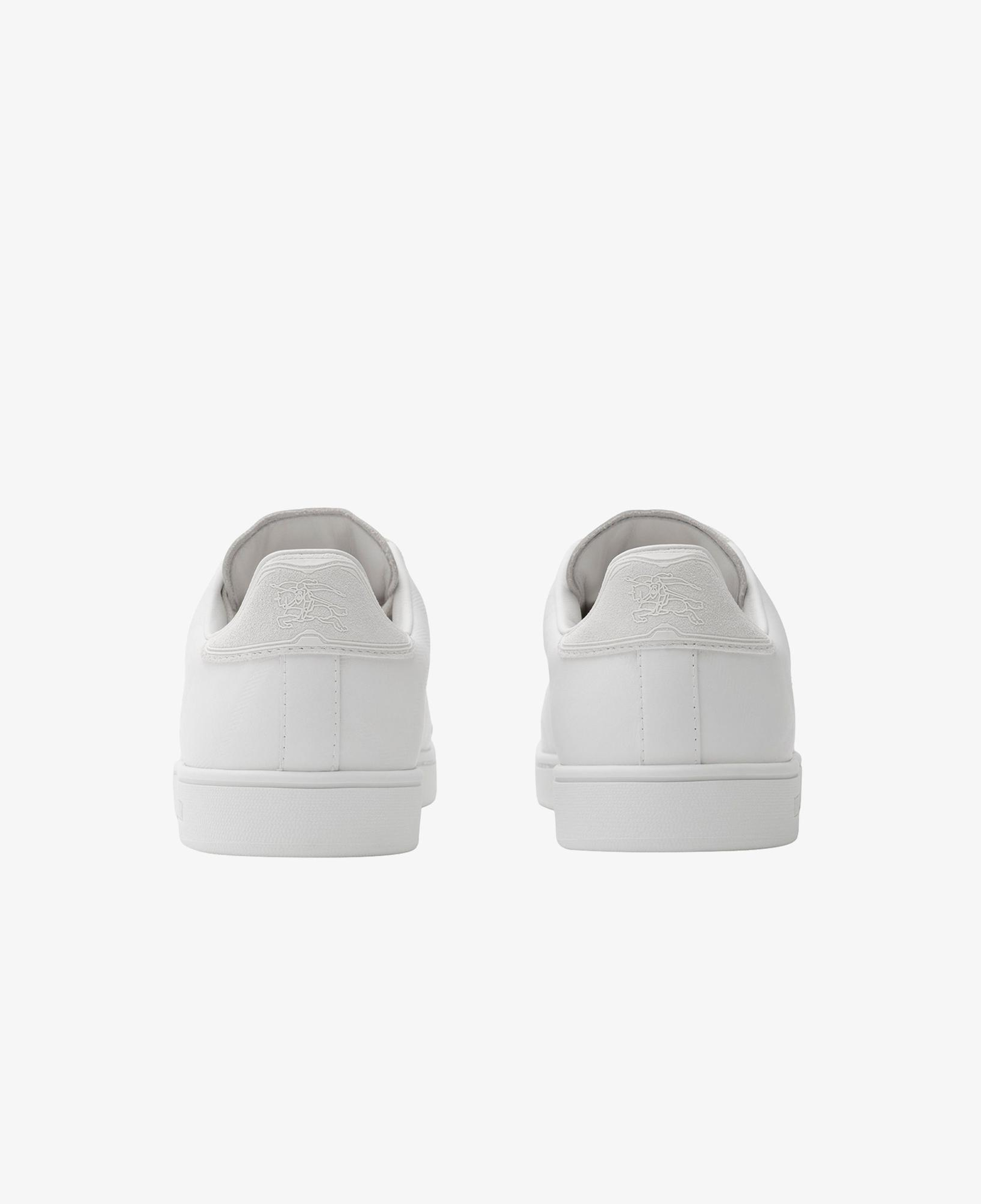 Burberry Embossed Check Leather Set Kadın Beyaz Sneaker