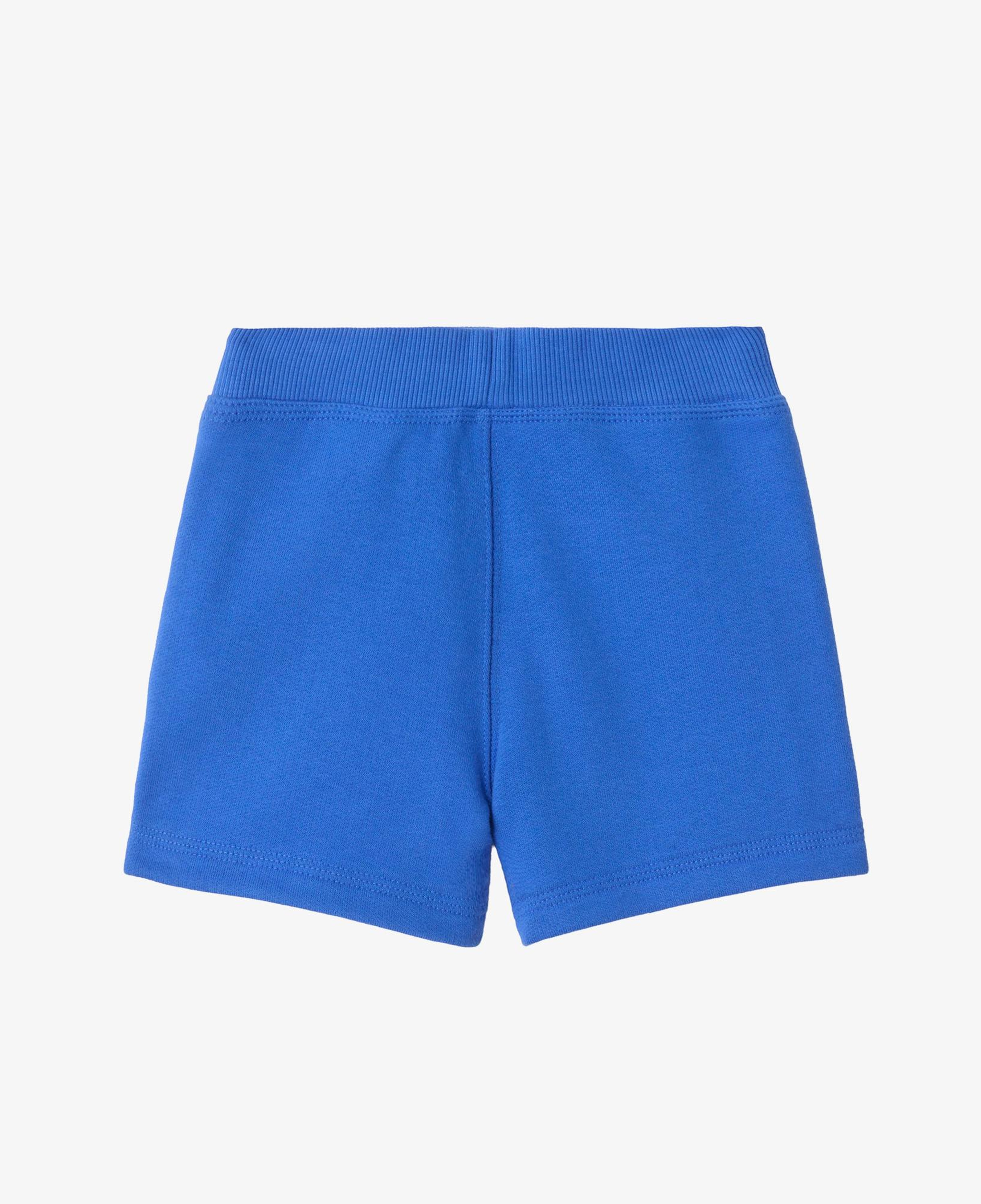 Burberry Check Trim Cotton Çocuk Mavi Şort