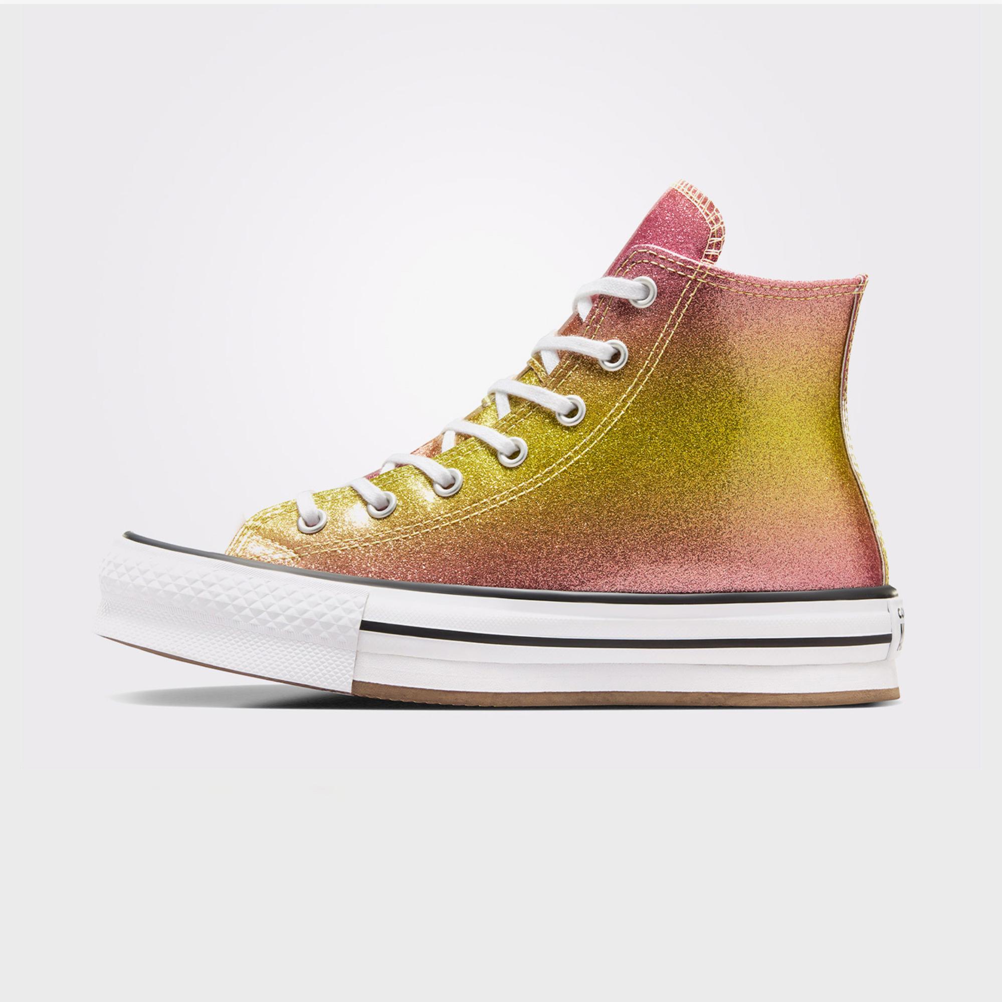 Converse Chuck Taylor All Star EVA Lift Platform Genç Sarı Sneaker