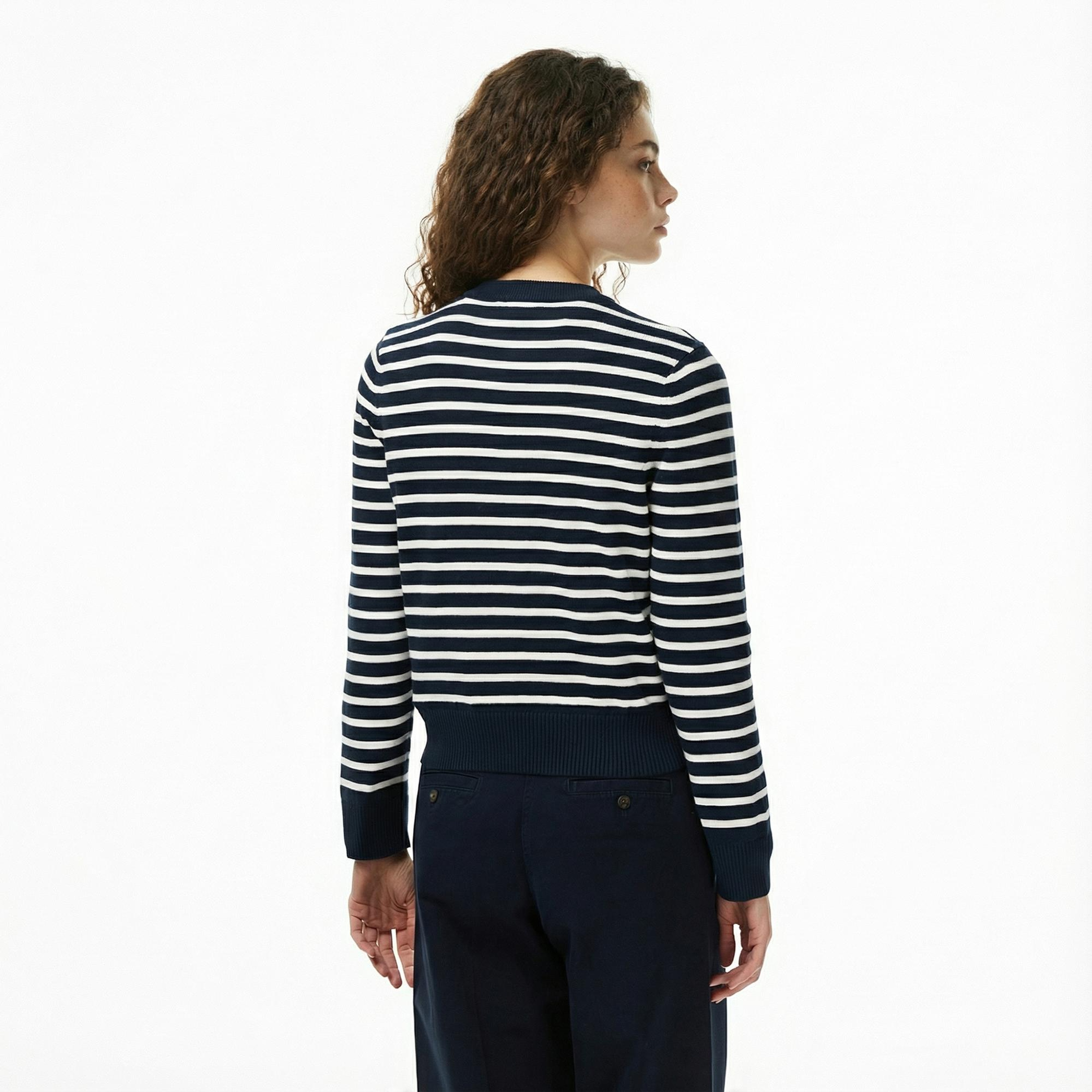 Tommy Hilfiger Graphic Kadın Mavi Kazak