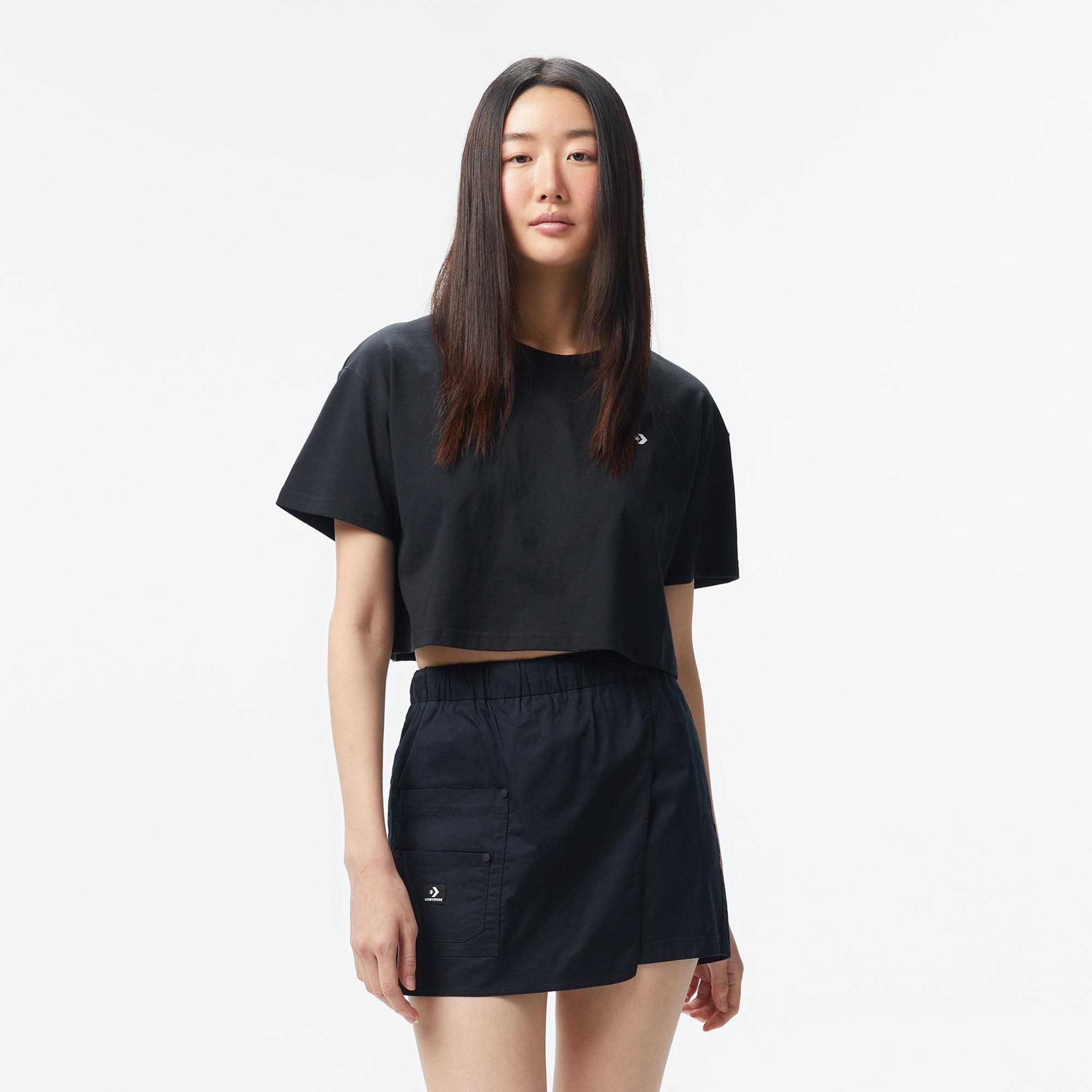 Converse Kadın Siyah T-Shirt