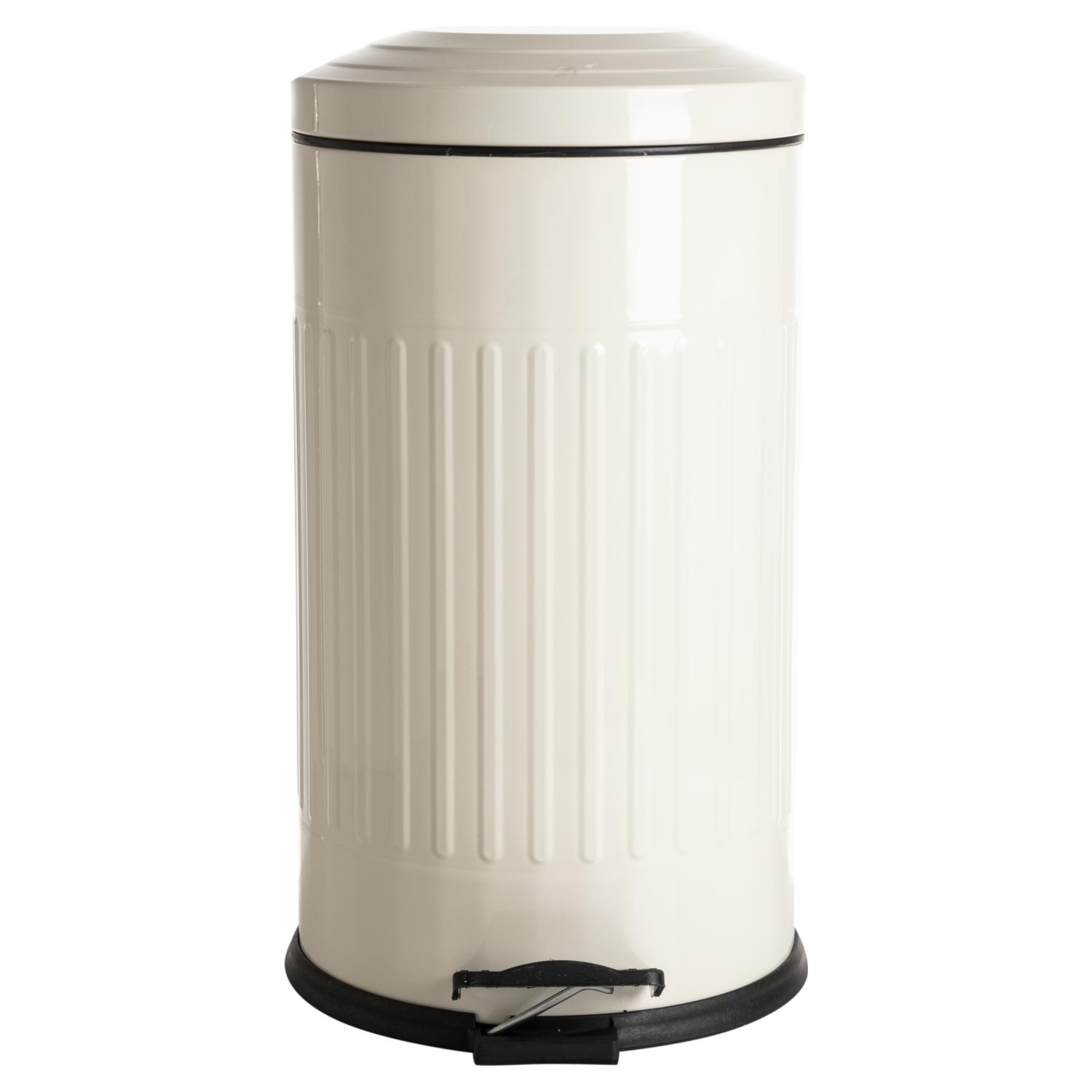 16LT PEDALLI VINTAGE ÇÖP KOVASI KREM