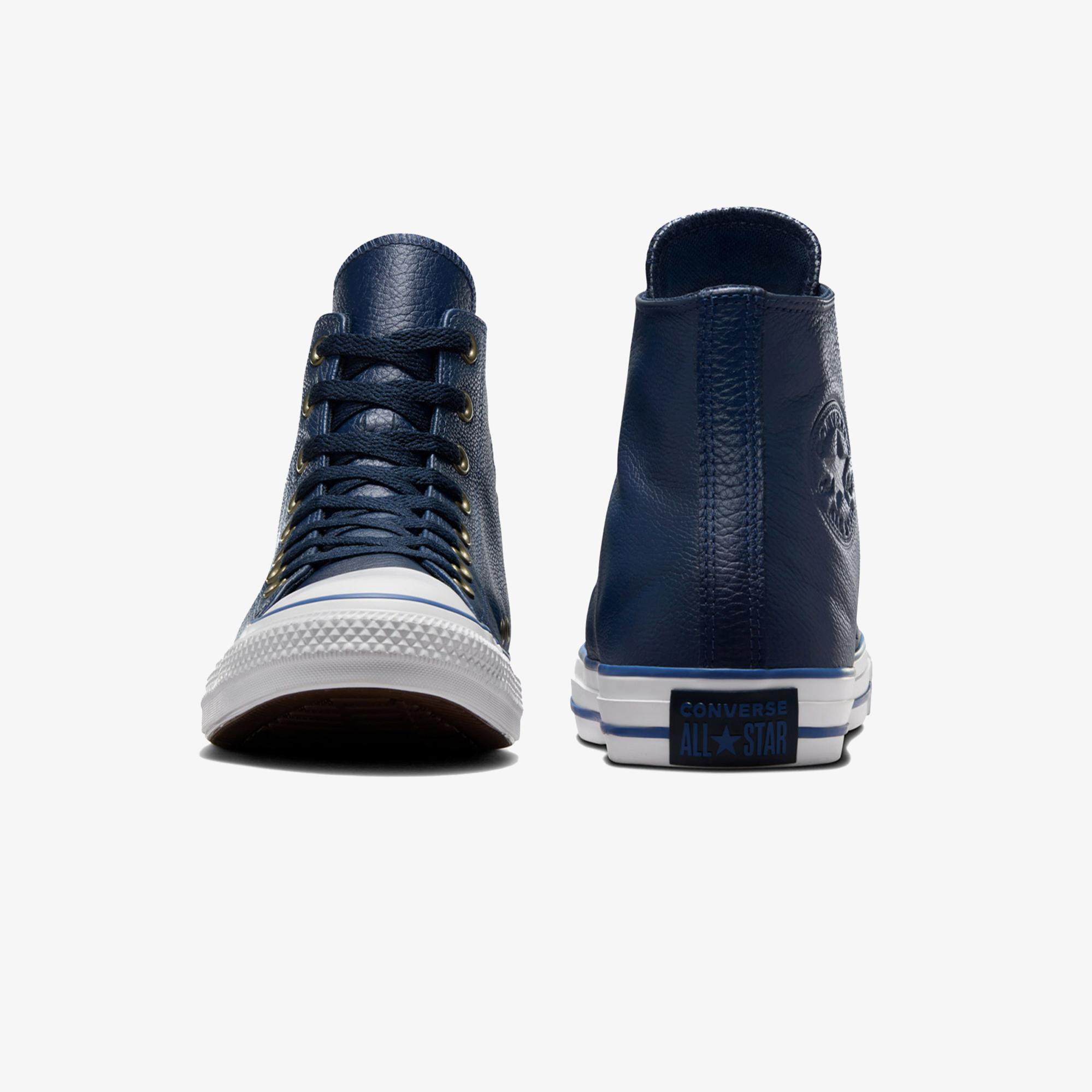 Converse Chuck Taylor All Star Unisex Lacivert Deri Sneaker