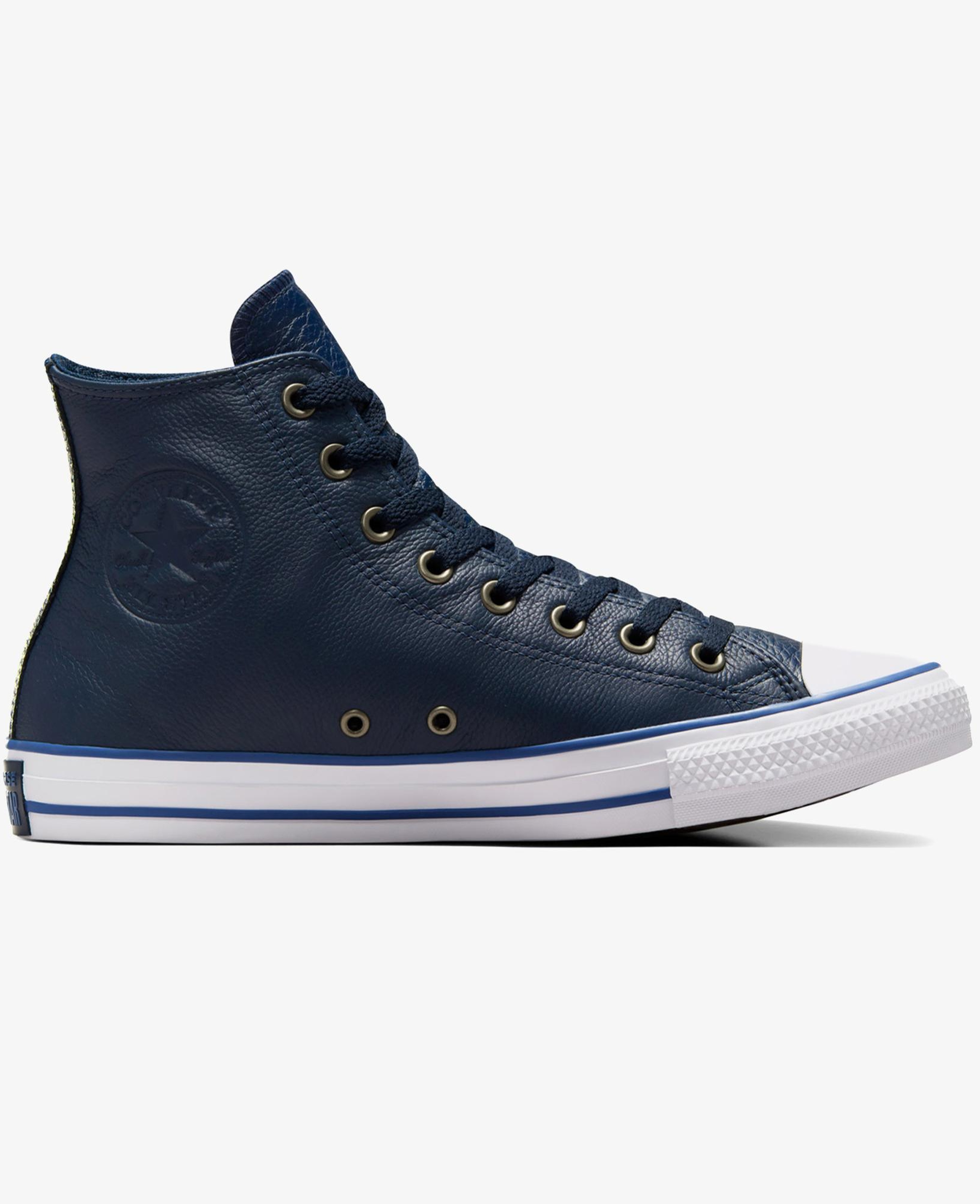 Converse Chuck Taylor All Star Unisex Lacivert Deri Sneaker