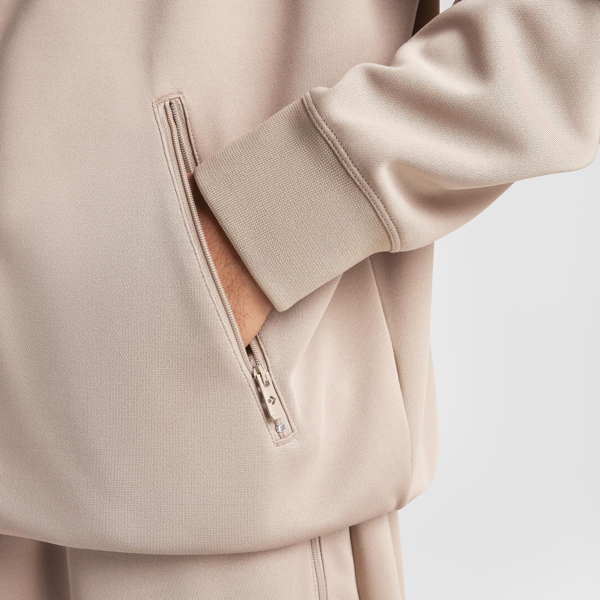 Converse Erkek Grafik Baskılı Bej Eşofman Üstü