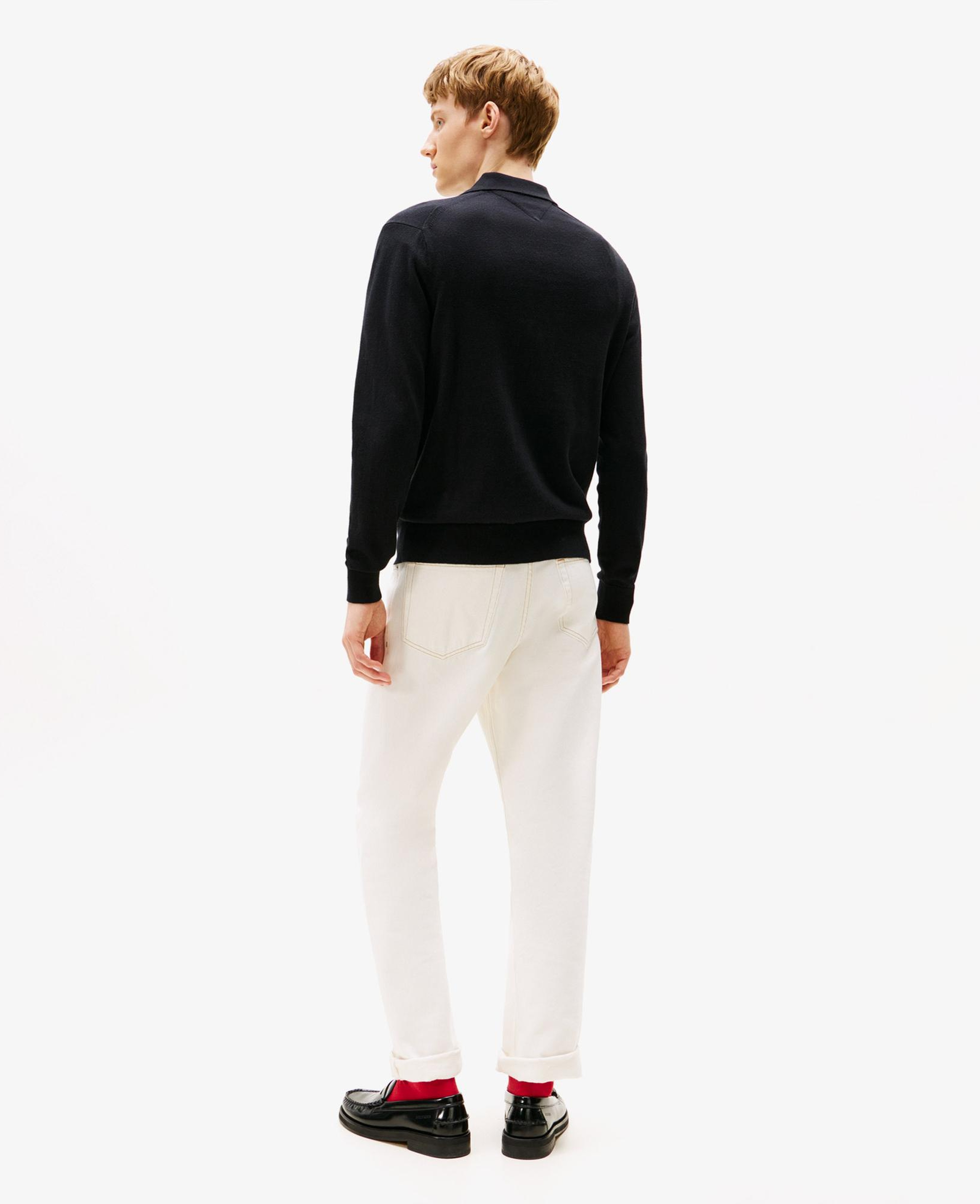 Tommy Hilfiger Pima Organic Cashmere Erkek Siyah Triko