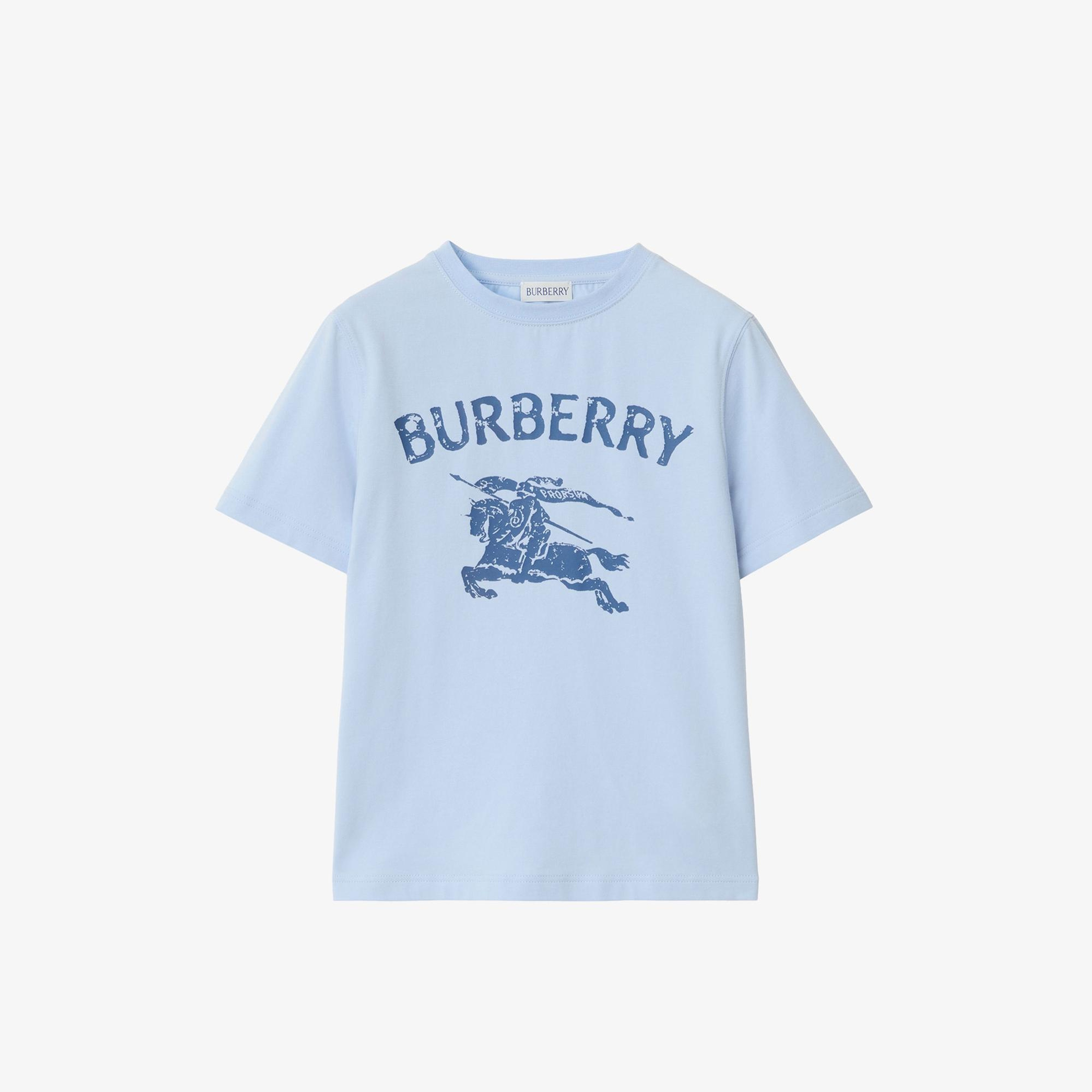 Burberry Cedar Stamp Ekd Çocuk Mavi T-Shirt