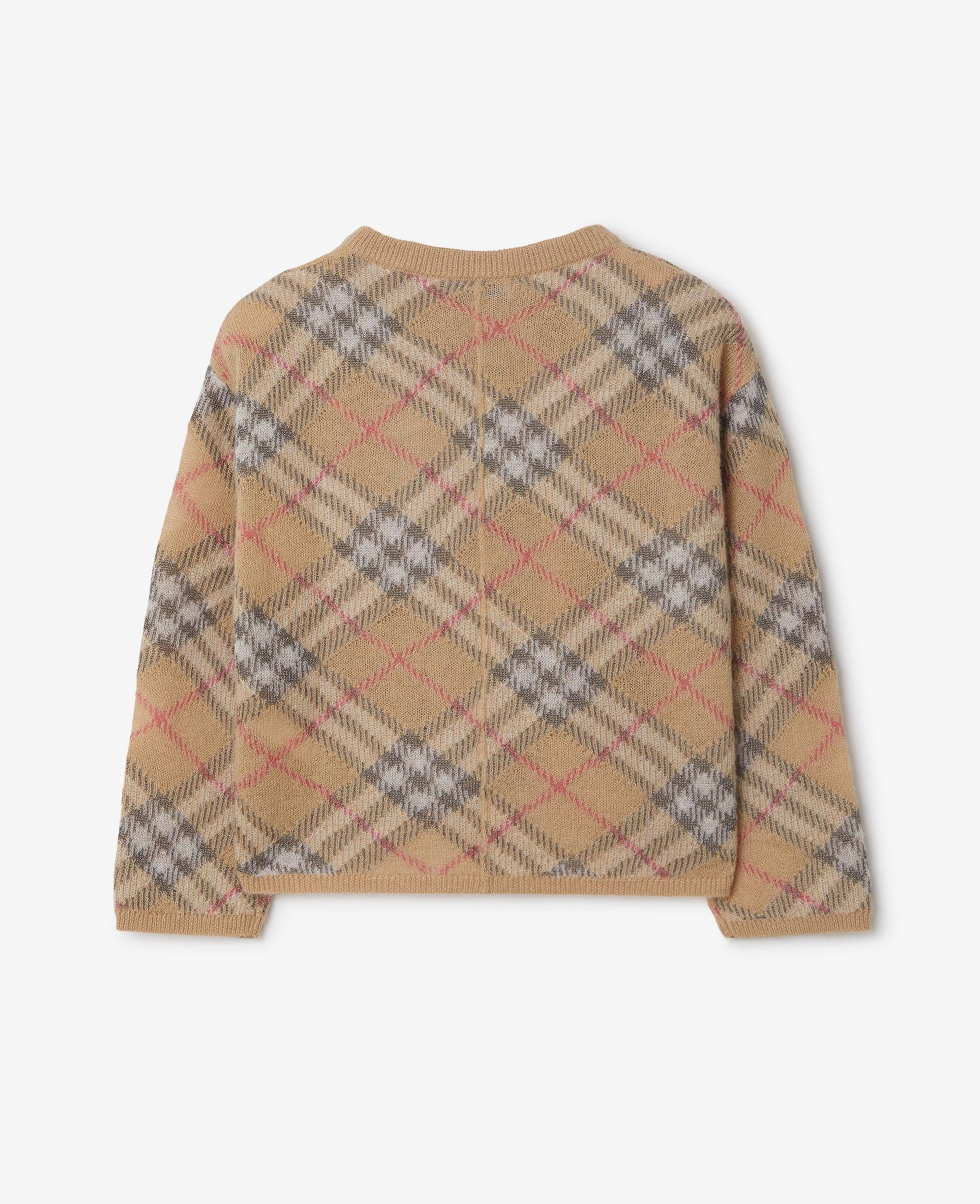 Burberry Bethane Alpaca Silk Blend Cardigan Çocuk Bej Hırka