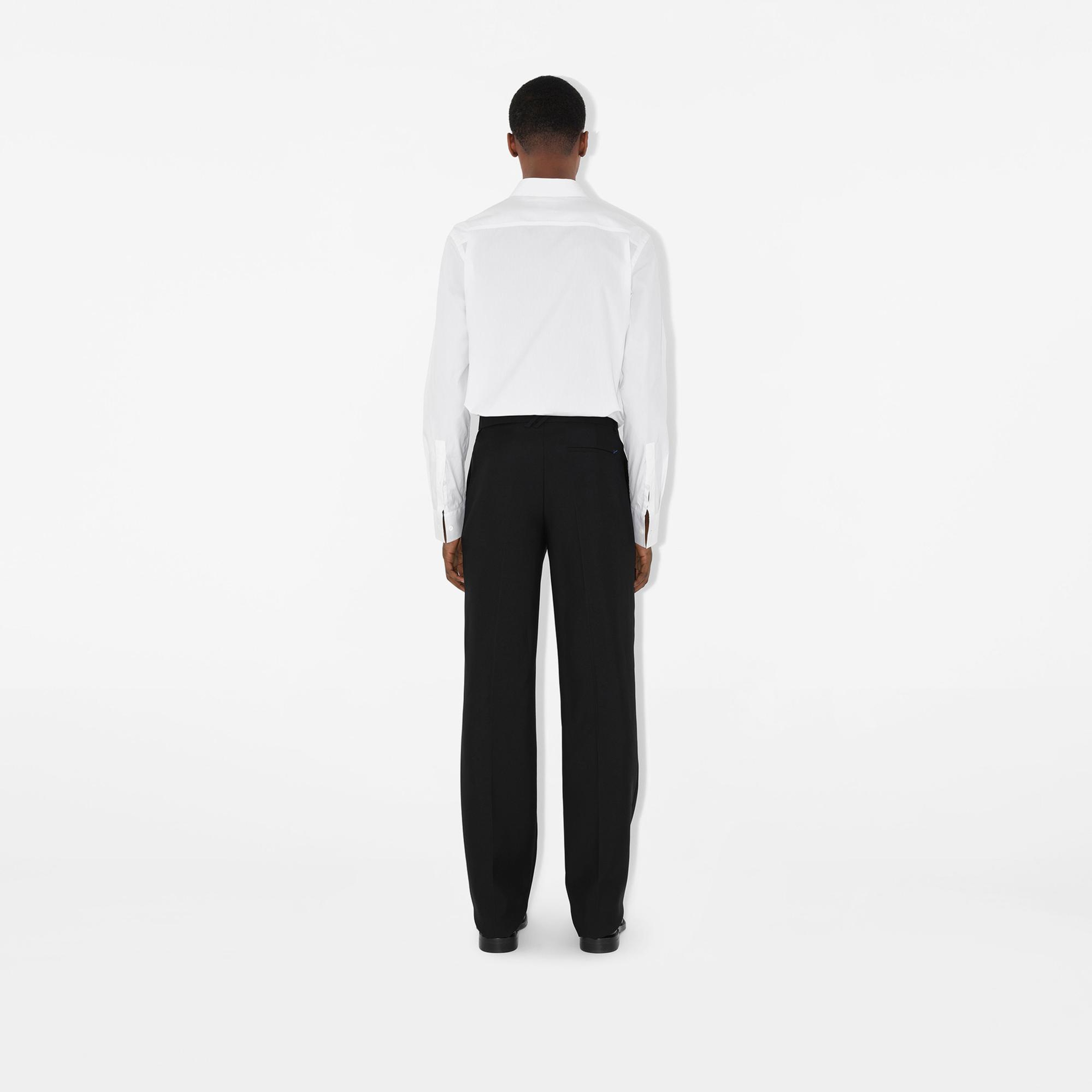 Burberry Stretch Pamuklu Erkek Beyaz Gömlek