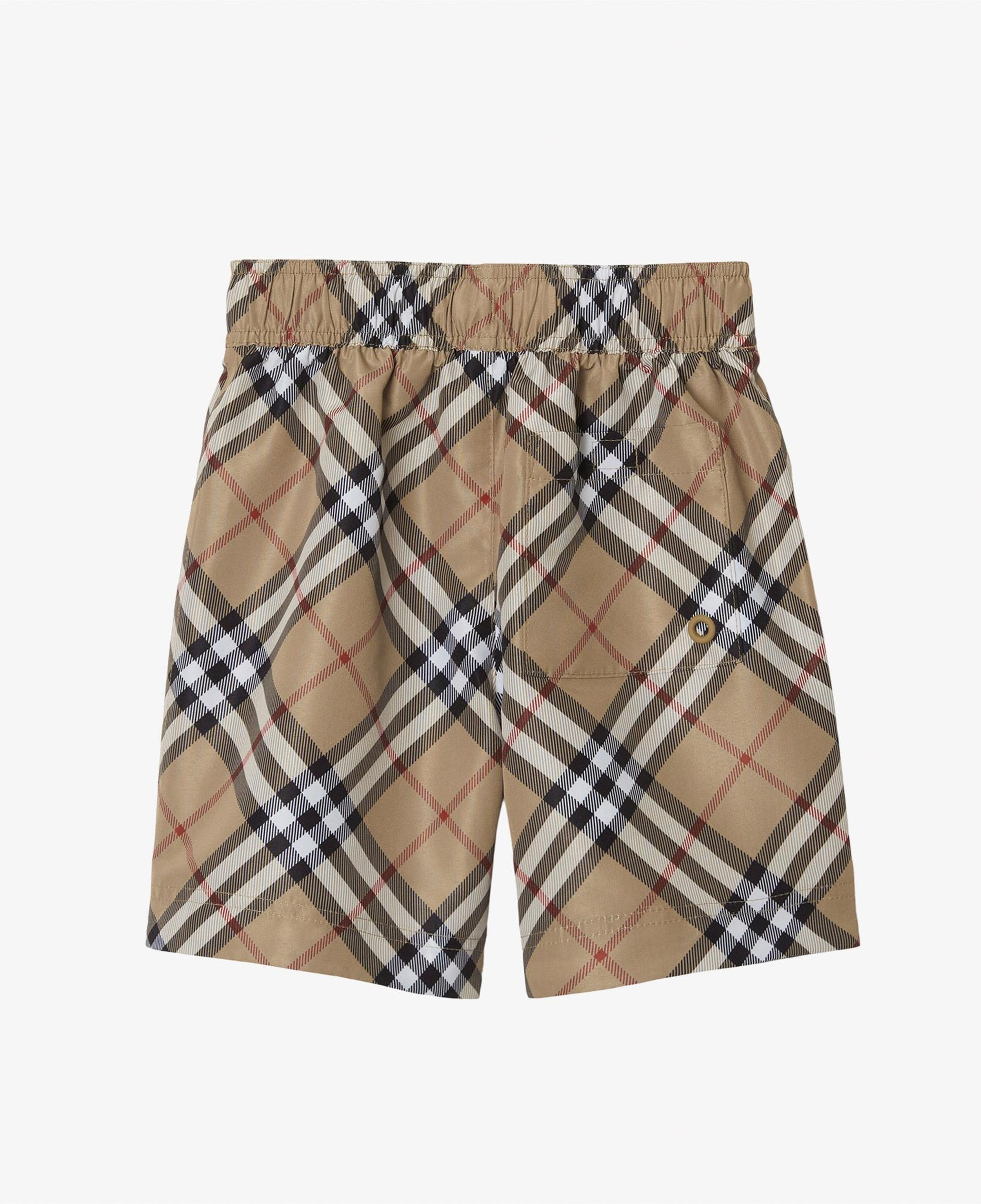 Burberry Check Çocuk Bej Deniz Şortu