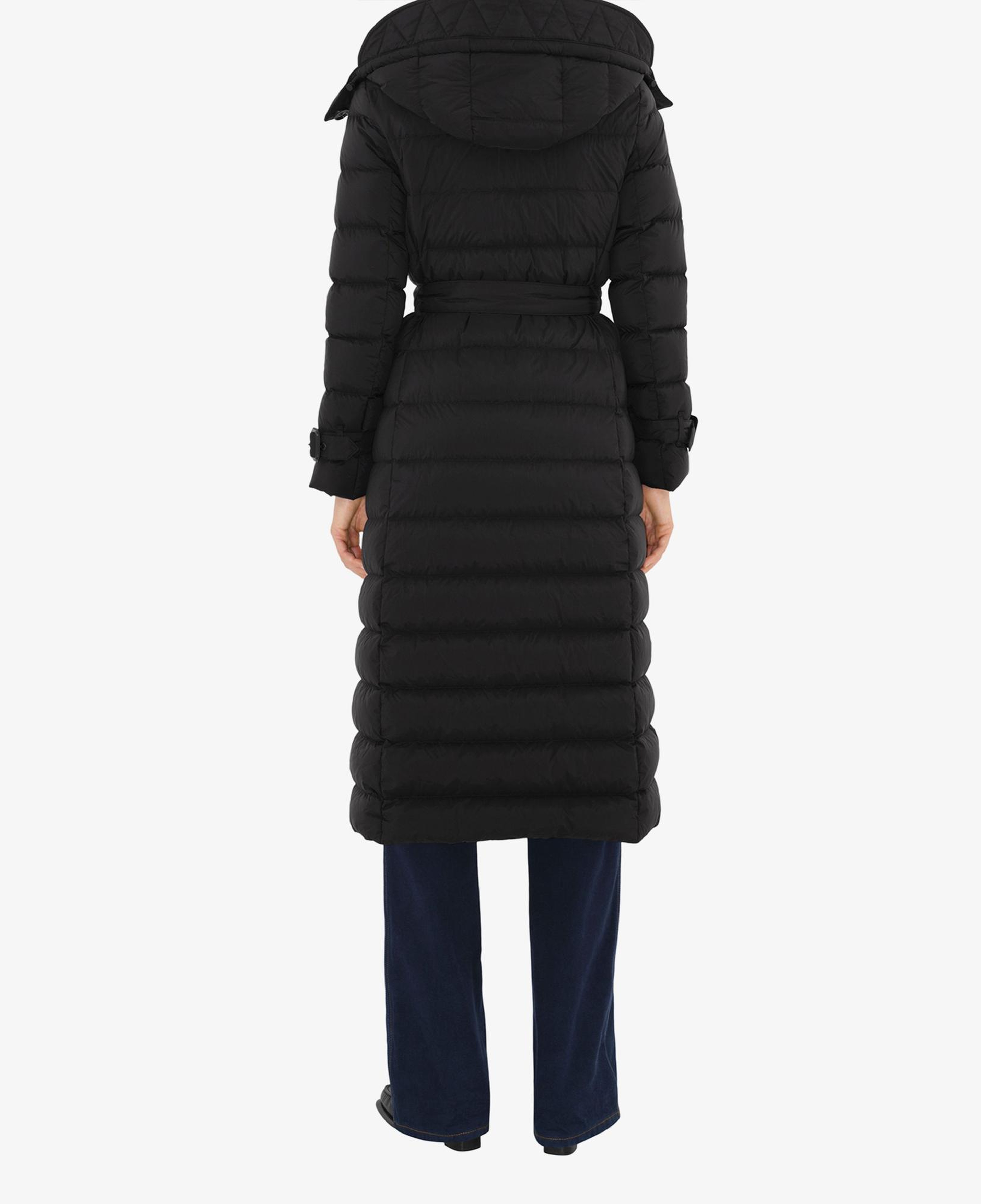 Burberry Long Nylon Puffer Kadın Siyah Mont