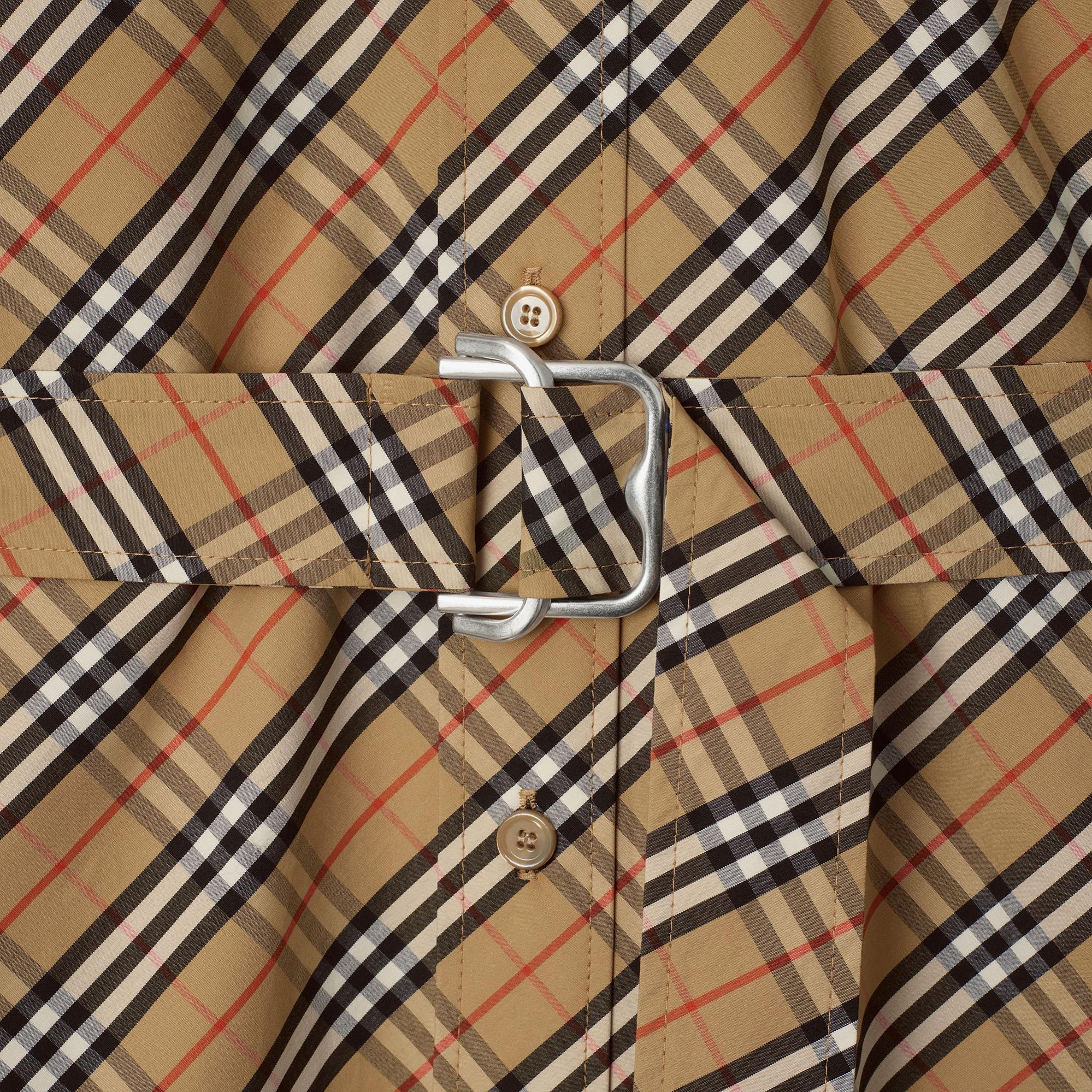 Burberry Tec Cotton Kadın Bej Elbise