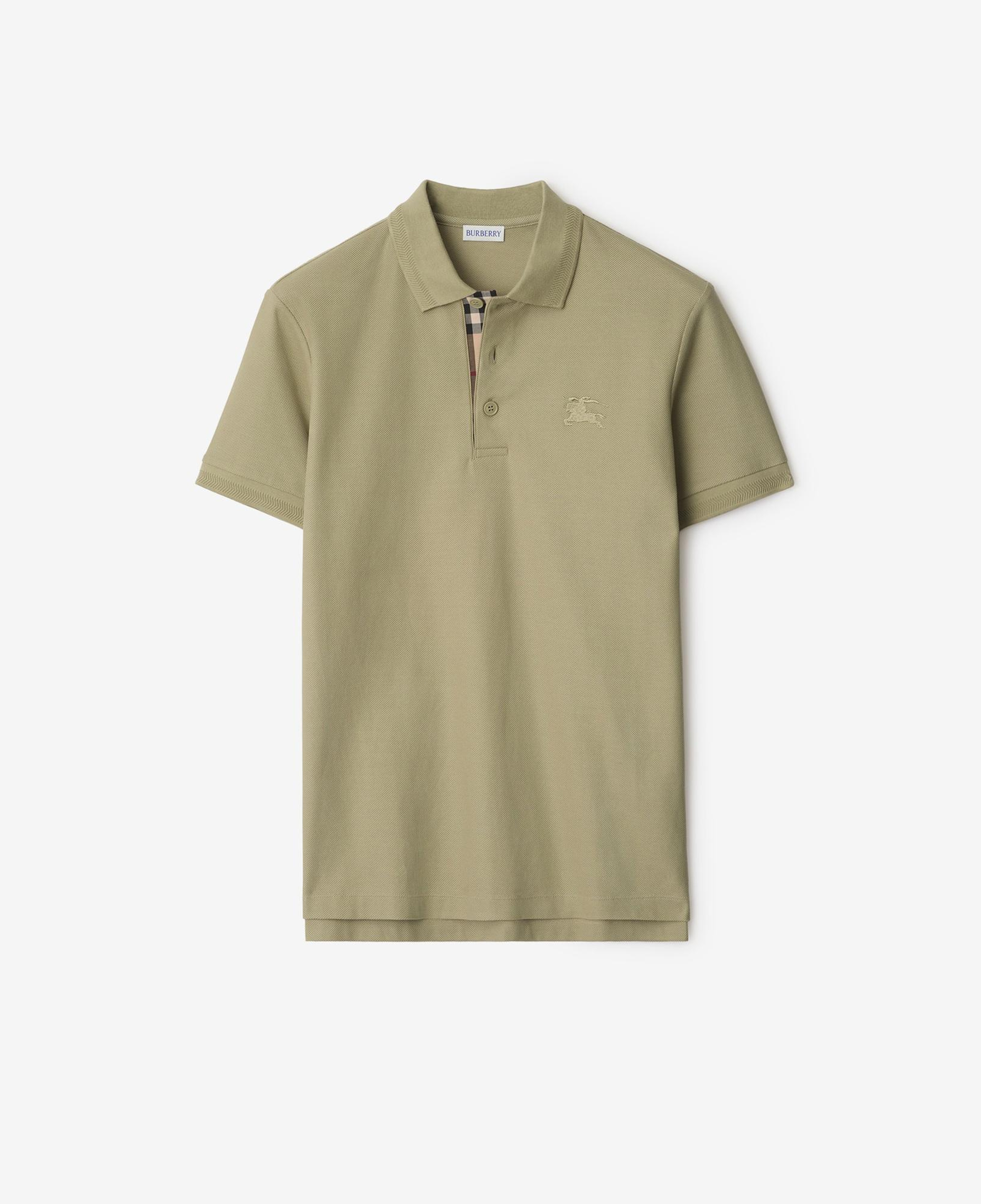 Burberry Eddie Cotton Erkek Haki Polo