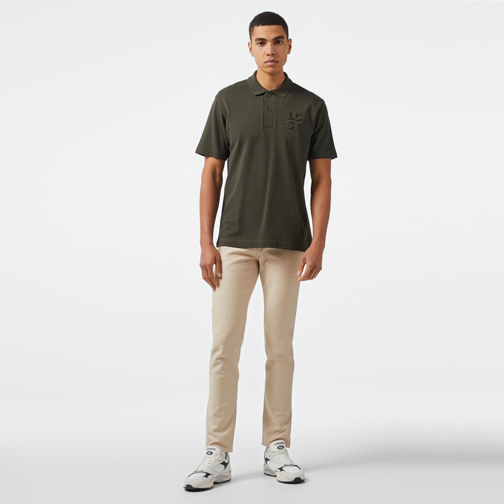 Lacoste Erkek Relaxed Fit Haki Polo