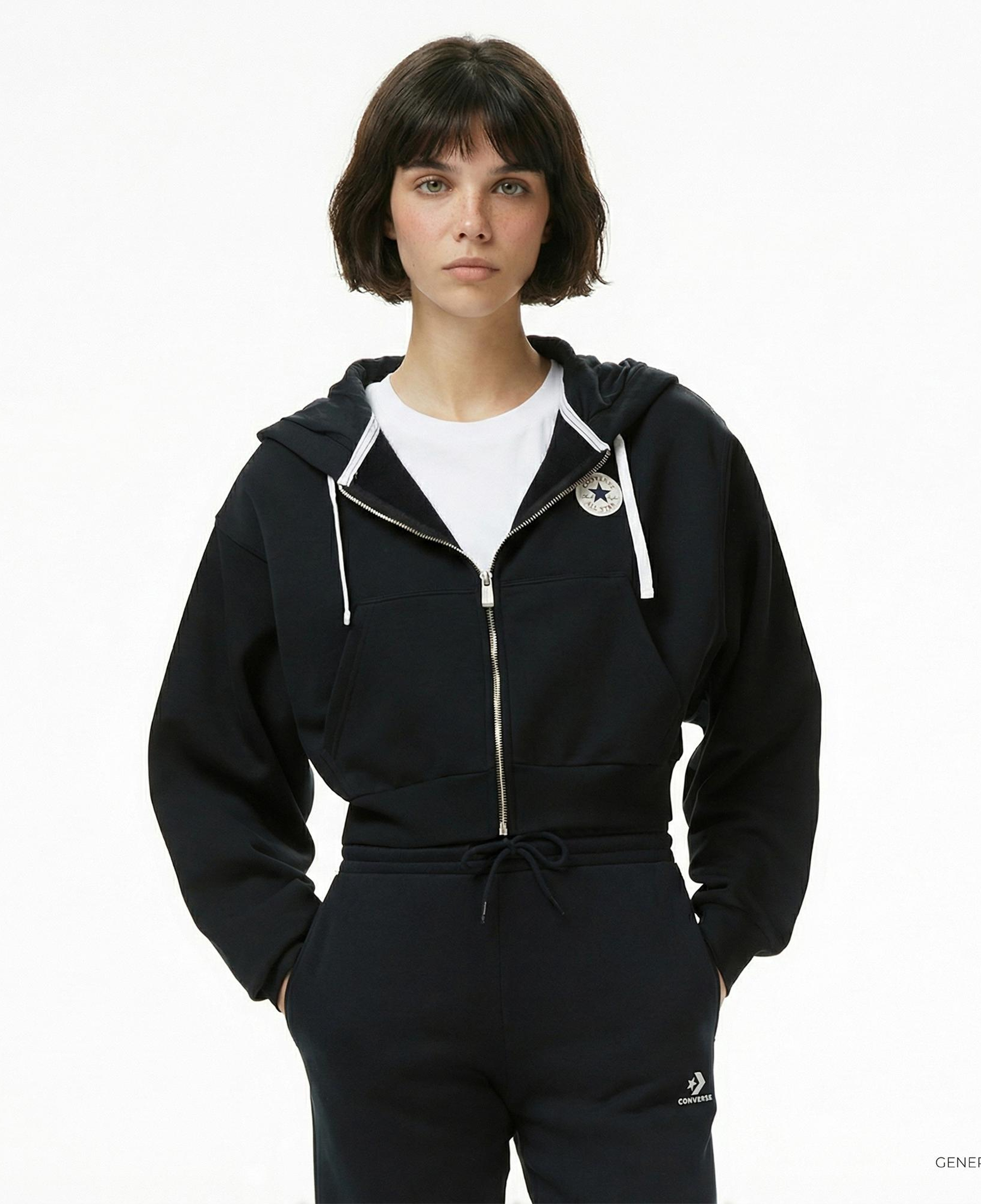 Converse Kadın Siyah Hoodie