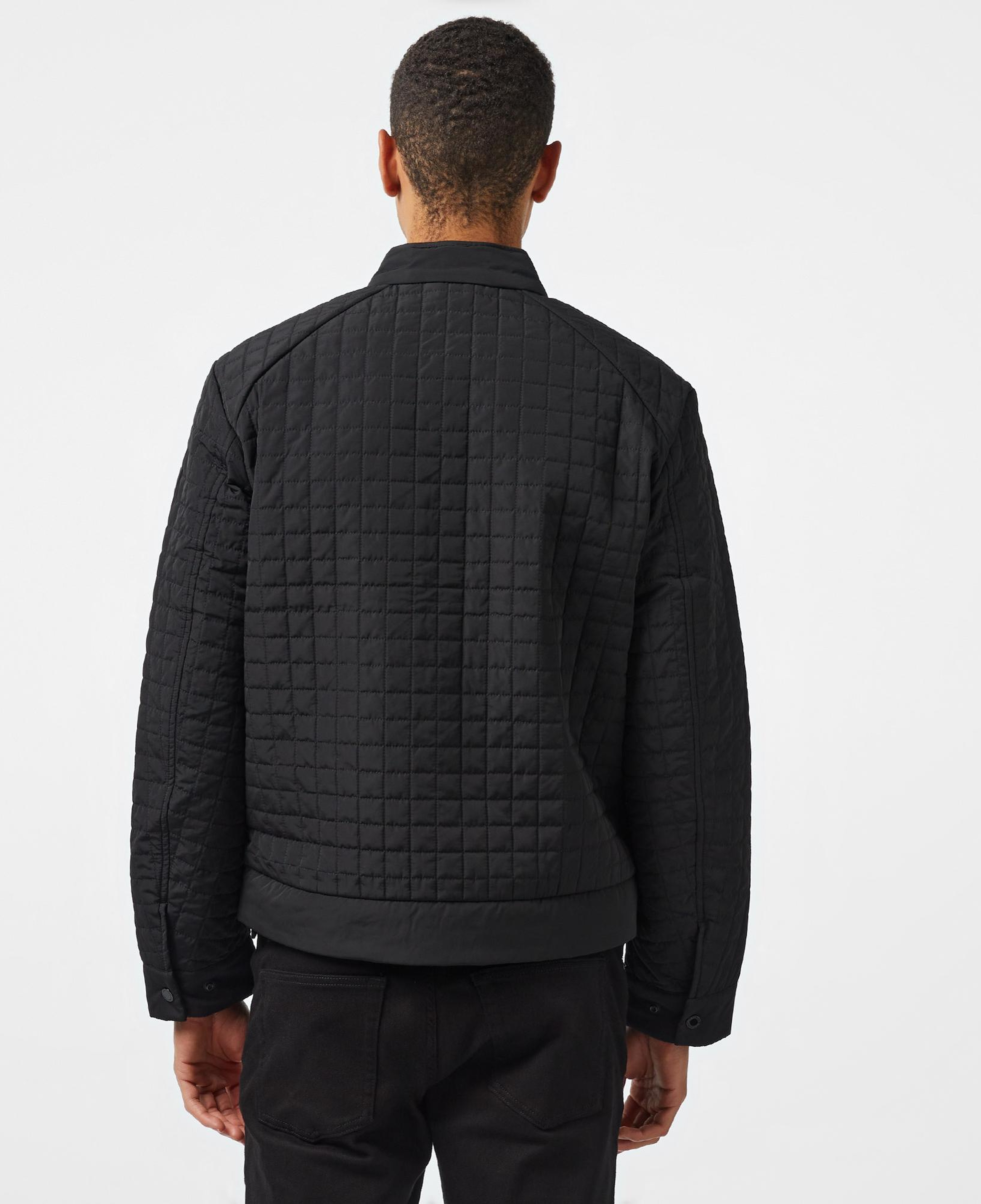 Calvin Klein Grıd Quilt Biker Slw Erkek Siyah Biker Ceket