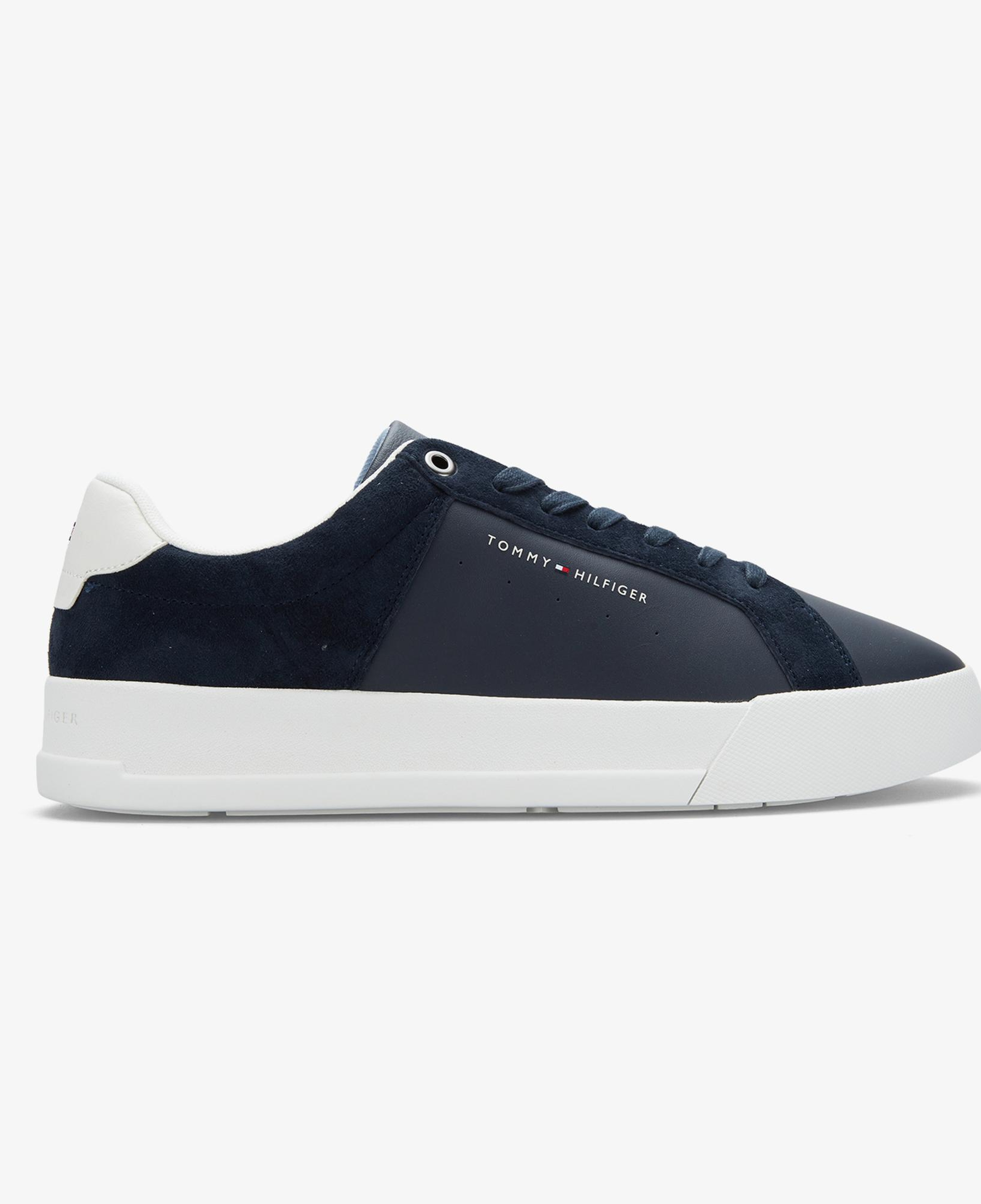 Tommy Hilfiger Court Mix Nubuck Erkek Lacivert Sneaker