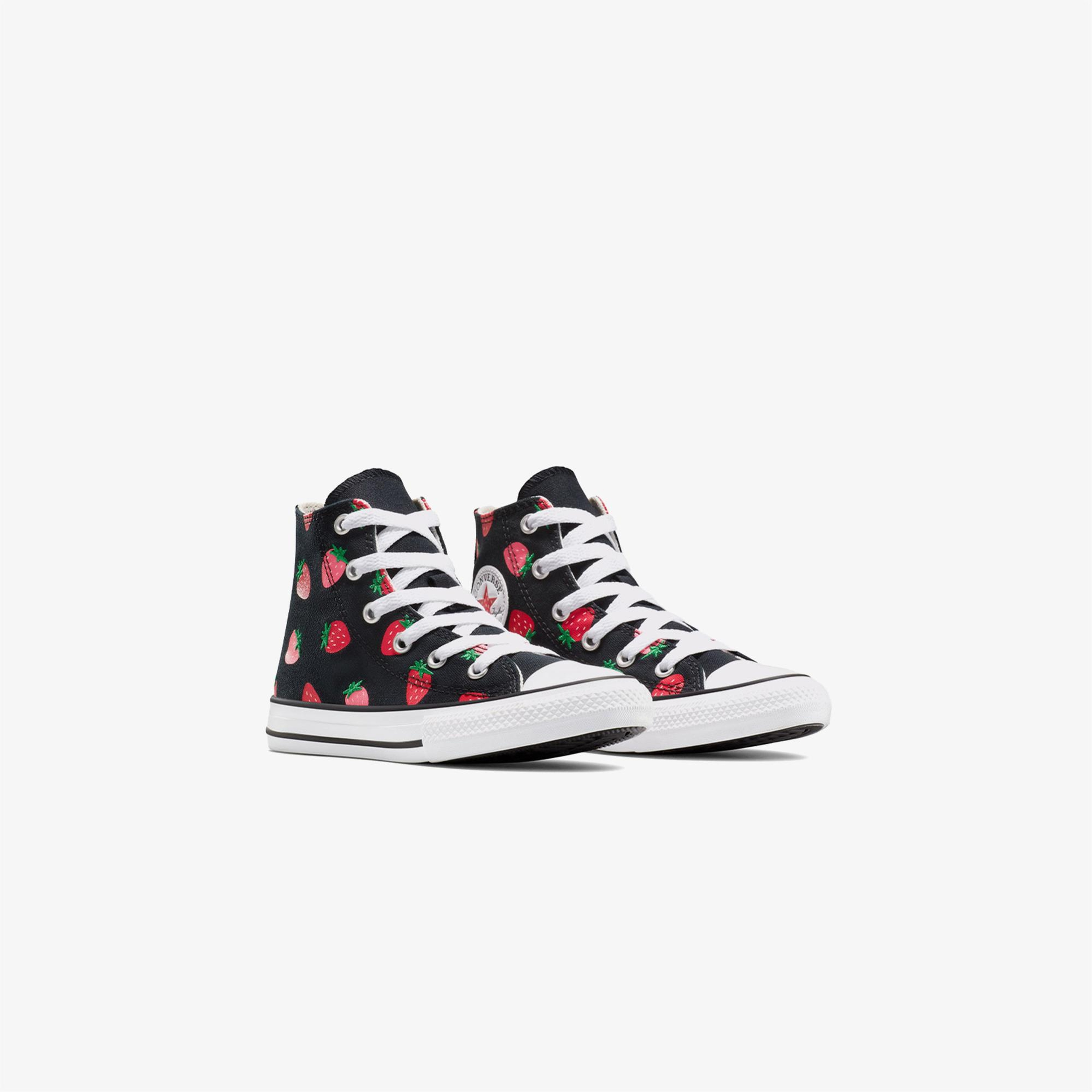 Converse Chuck Taylor All Star Strawberries Çocuk Siyah Sneaker
