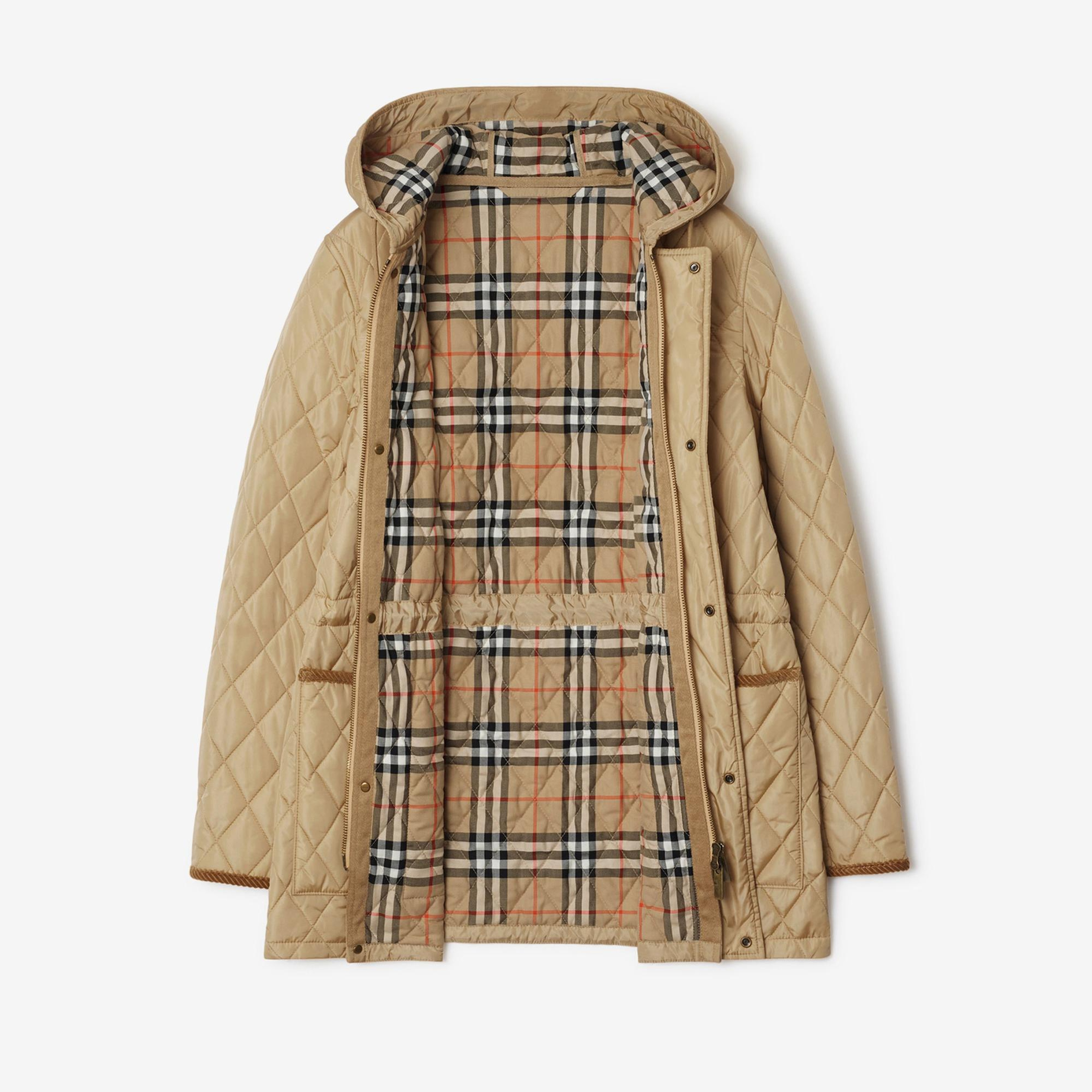 Burberry Tal Quilted Nylon Kadın Bej Mont