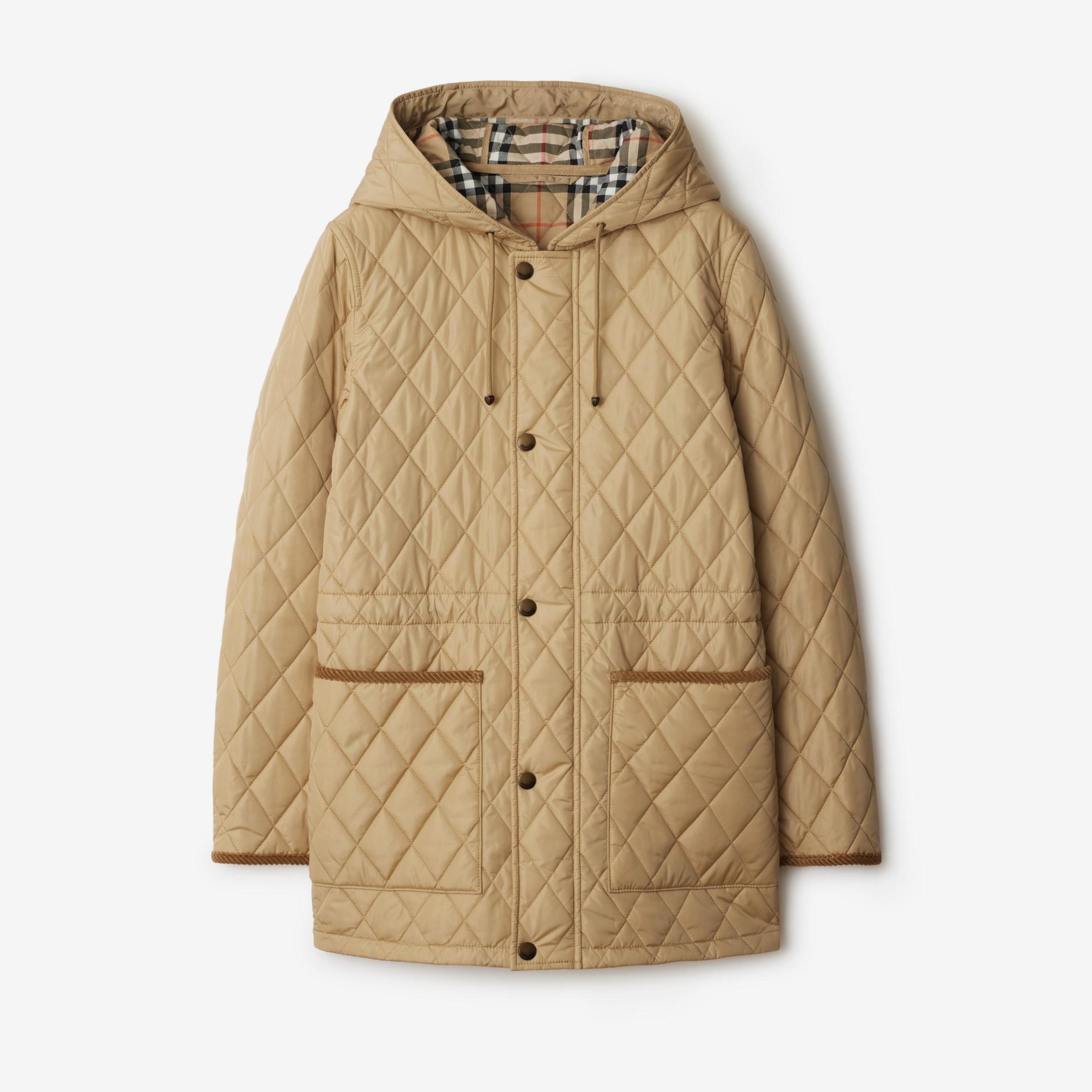 Burberry Tal Quilted Nylon Kadın Bej Mont