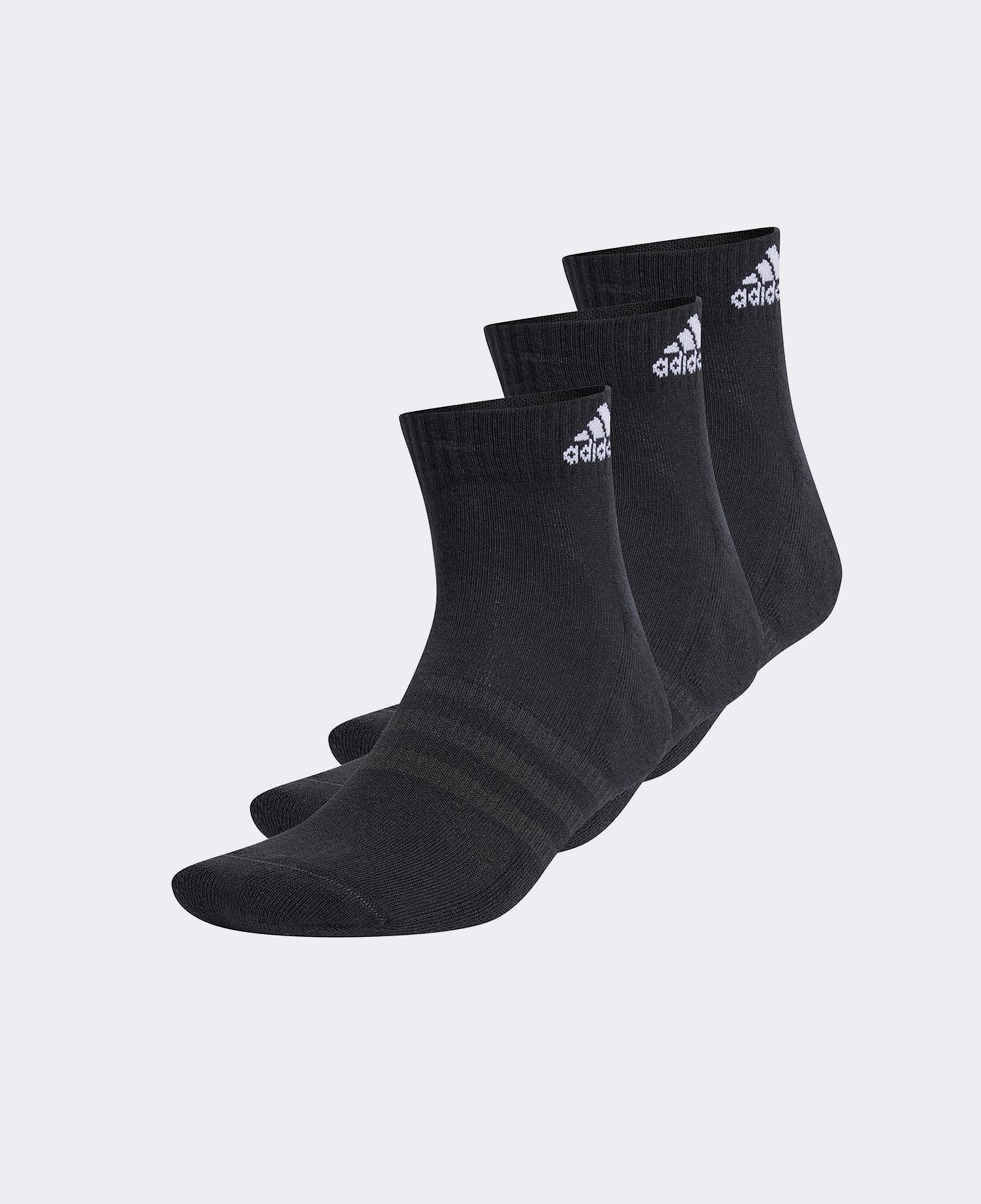 adidas Bilek Boy 3'lü Unisex Siyah Çorap
