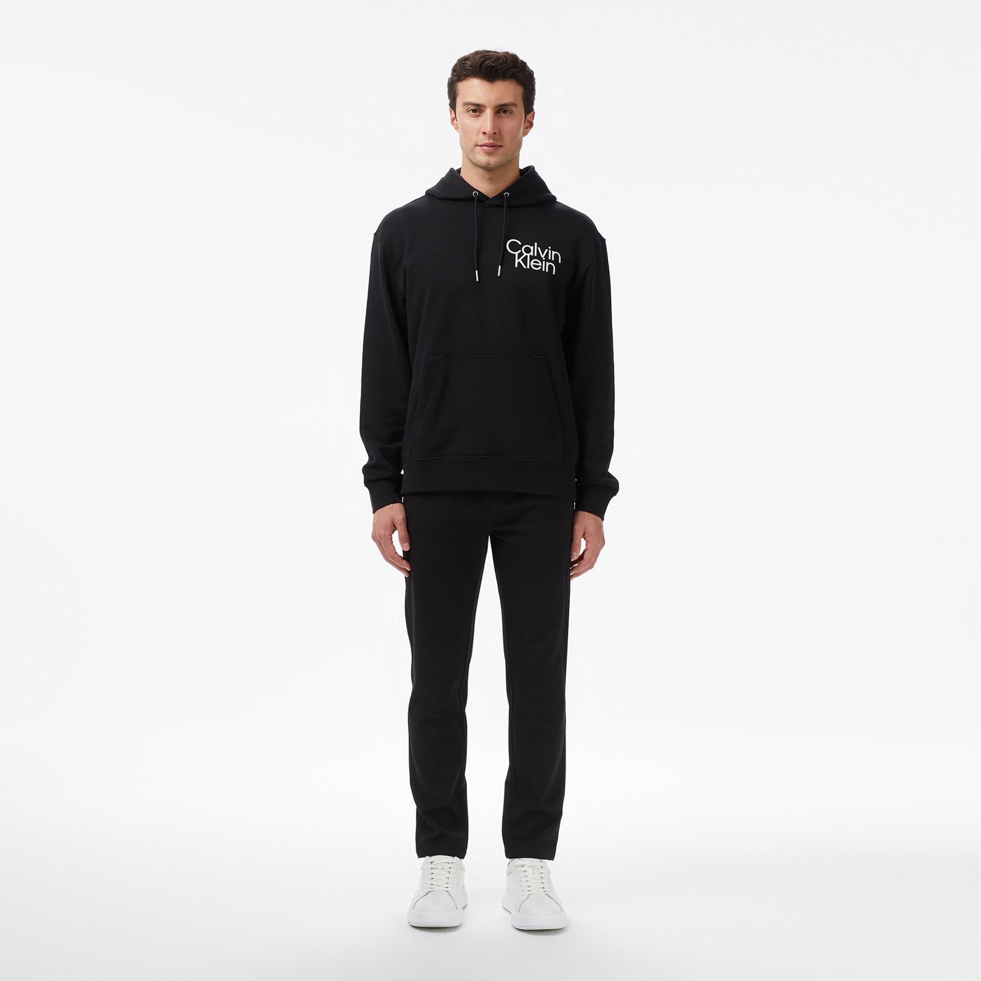 Calvin Klein Terry Graphic Erkek Siyah Sweatshirt