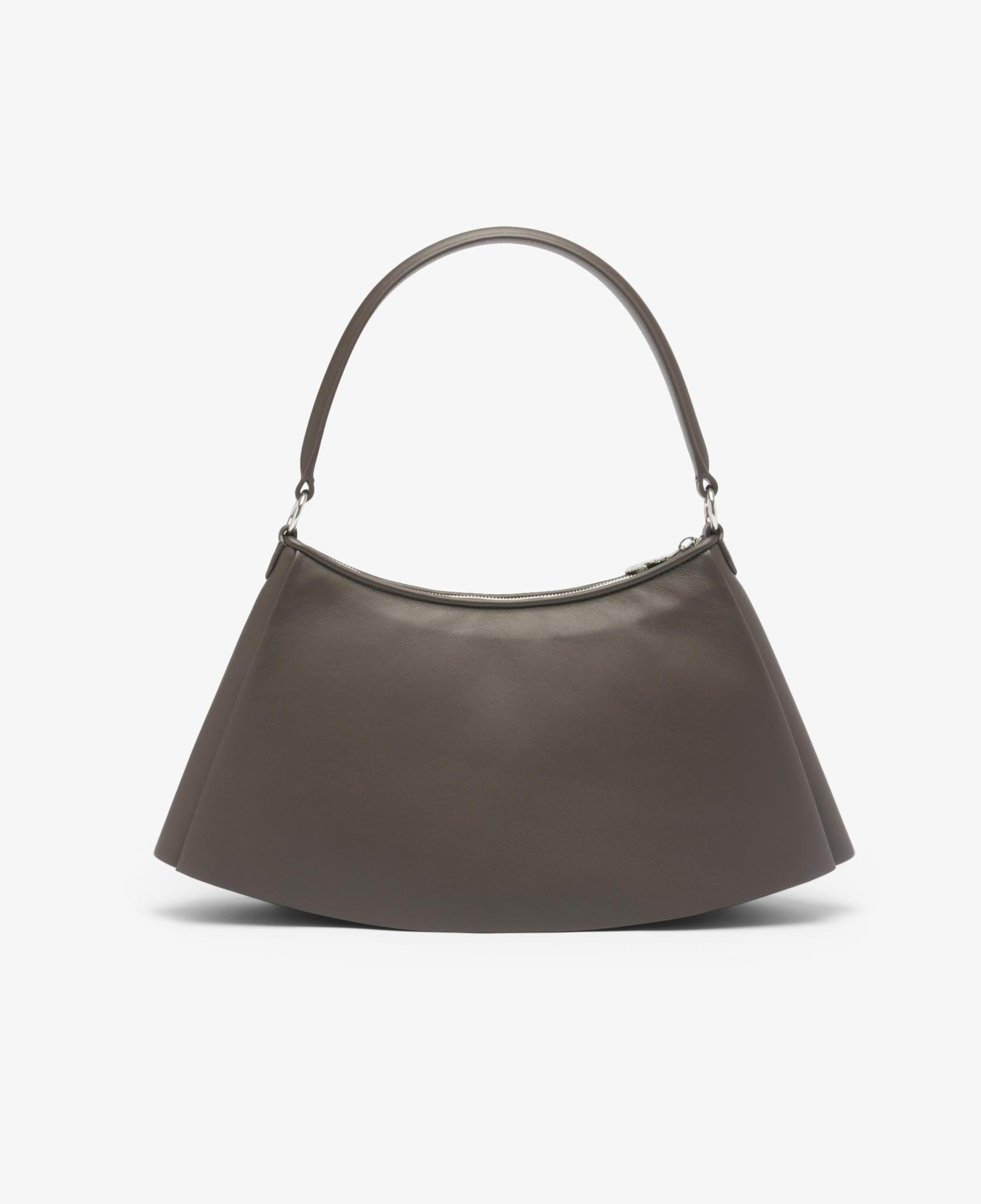 Lacoste Medium Lenglen Kadın Deri Koyu Kahverengi Omuz Çantası