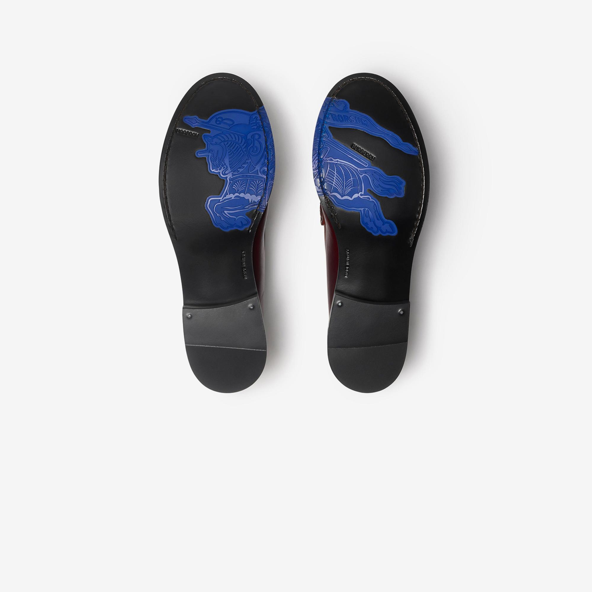 Burberry Leather Cadet Kadın Bordo Günlük Ayakkabı