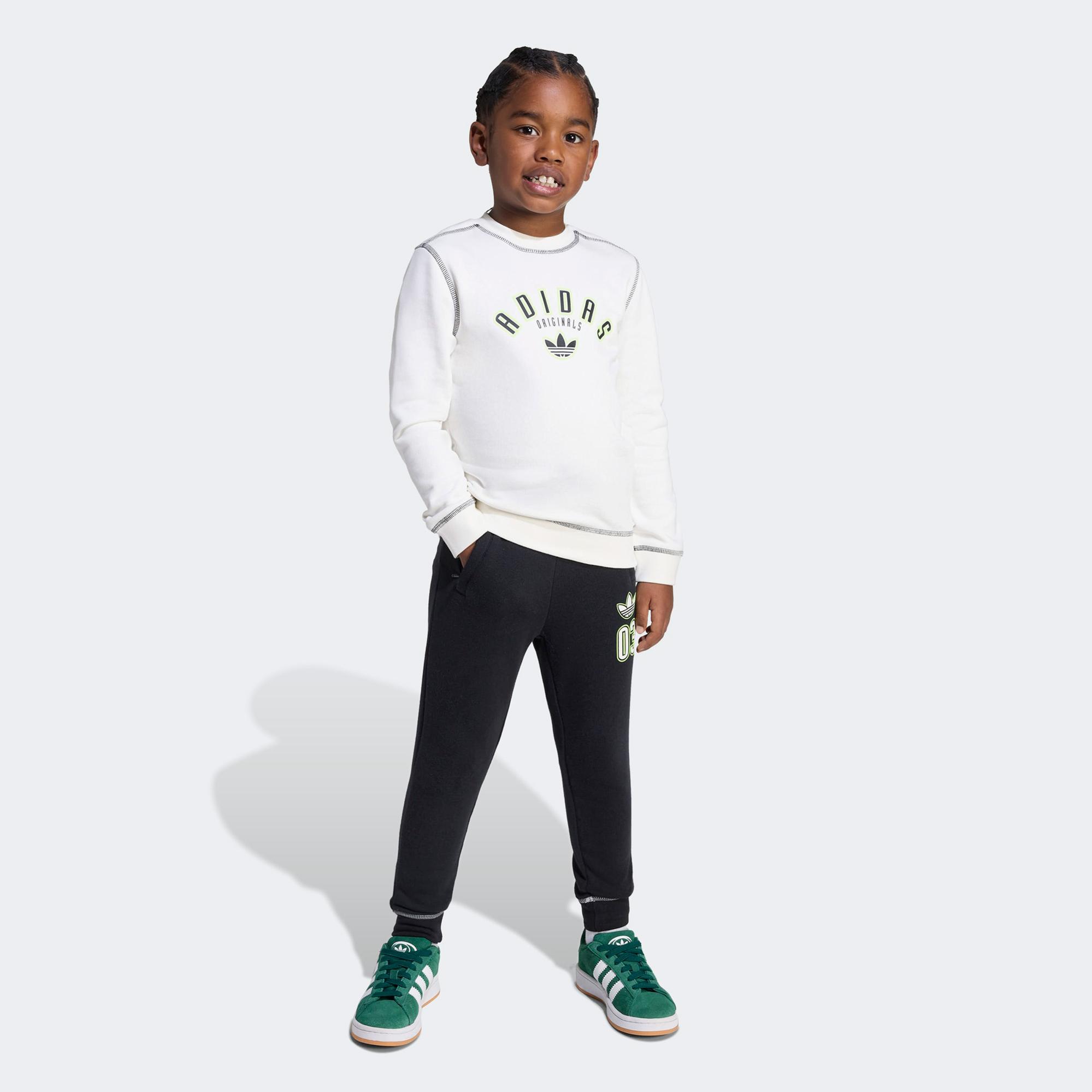 adidas Cre Set Çocuk Beyaz Eşofman Takımı