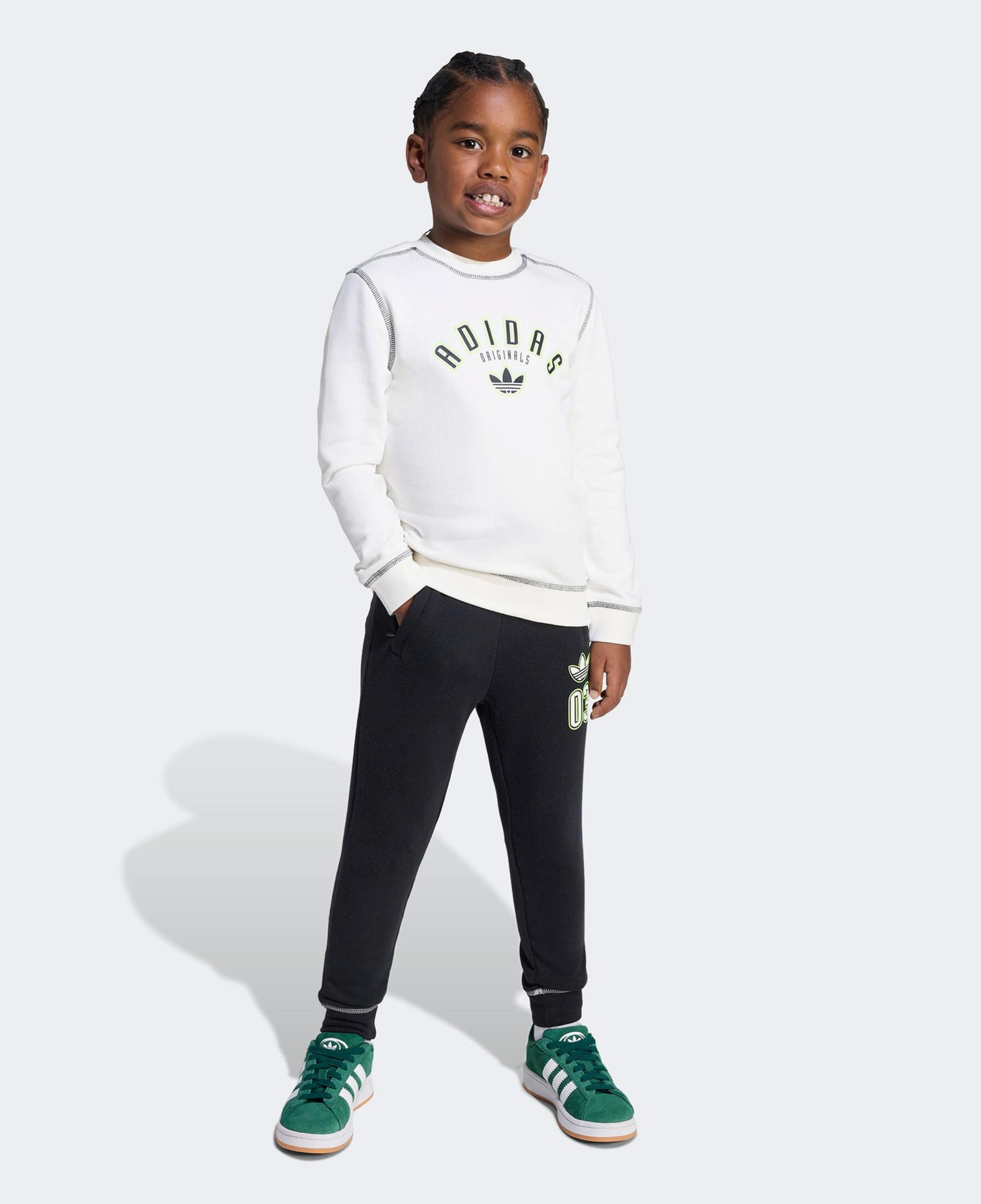 adidas Cre Set Çocuk Beyaz Eşofman Takımı